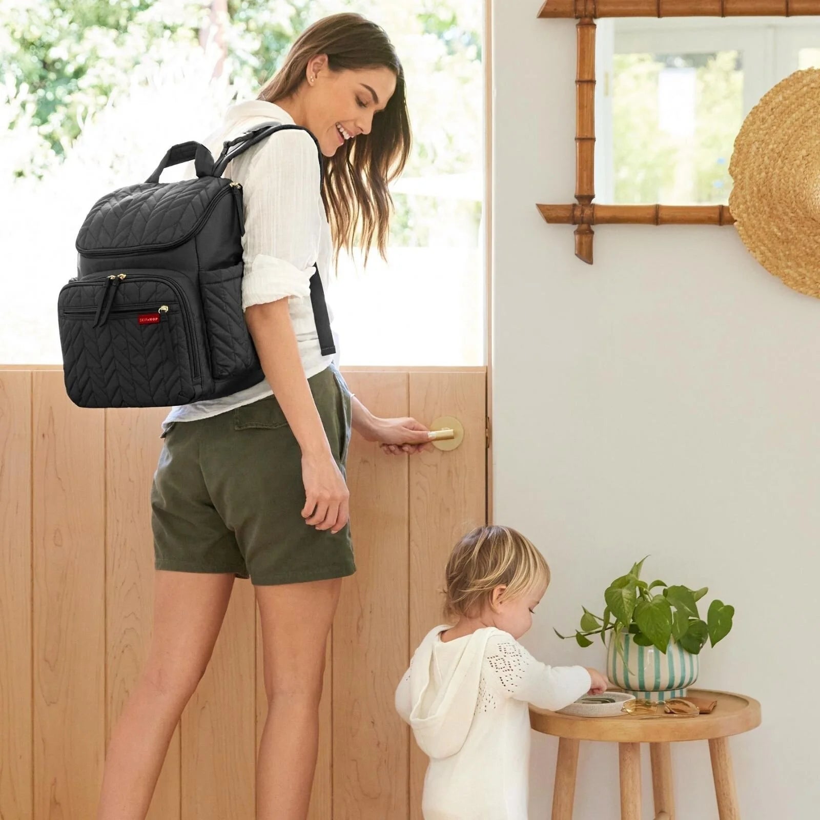 Skip Hop Forma Backpack Nappy Bag - Jet Black - ebebek - Black Friday
