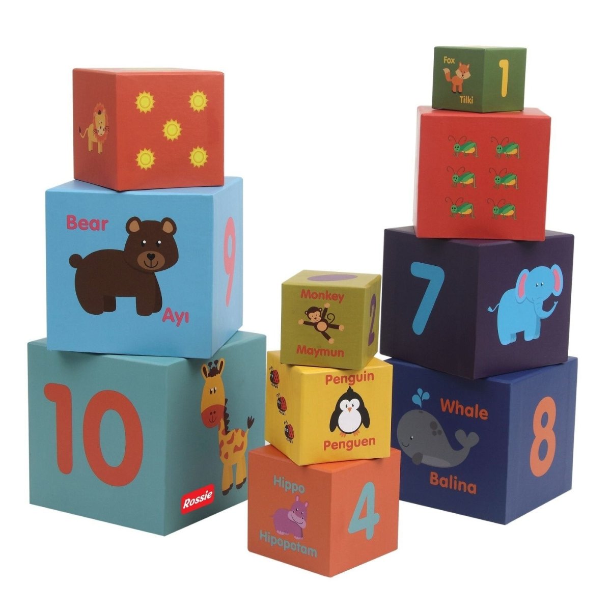 Rossie Educational Cube 10 Pieces - ebebek - Black Friday
