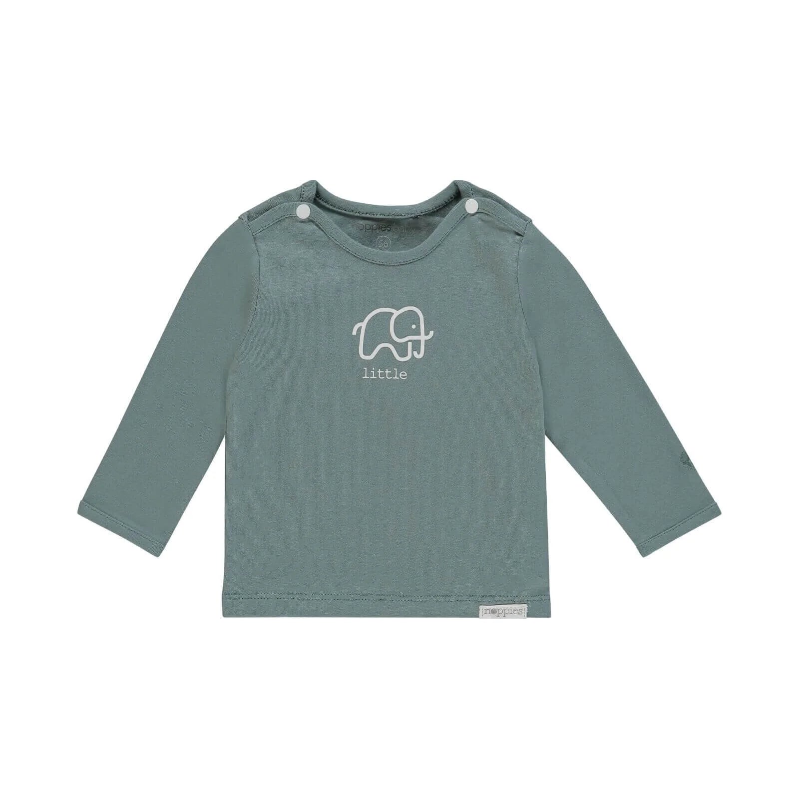 Noppies U Tee LS Amanda Elephant - Dark Green - ebebek - Black Friday