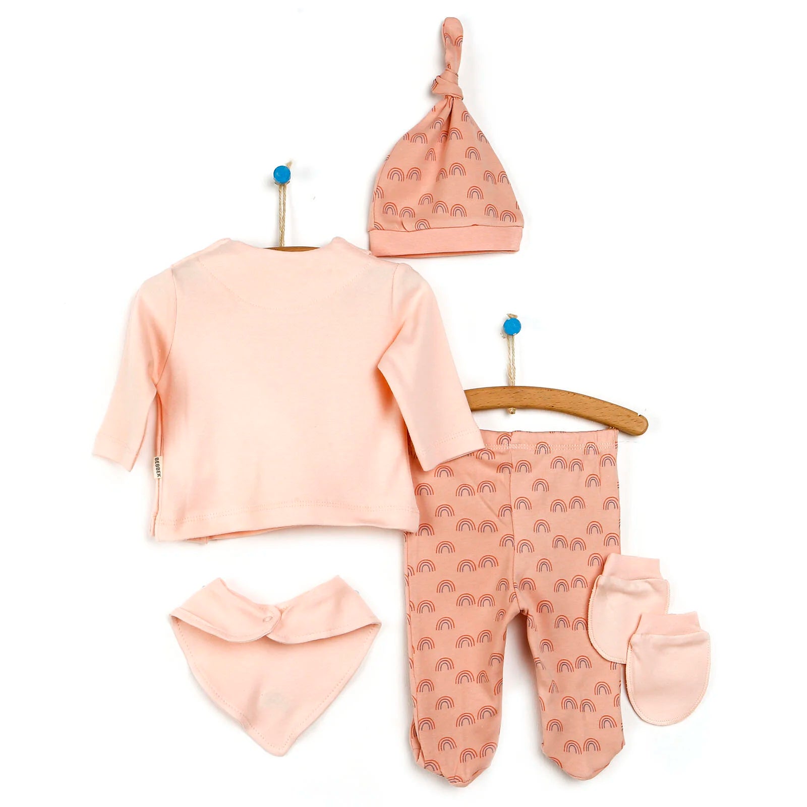 Bebbek Baby Girl 5 Pcs Newborn Gift Starter Set - Powder - ebebek - Black Friday