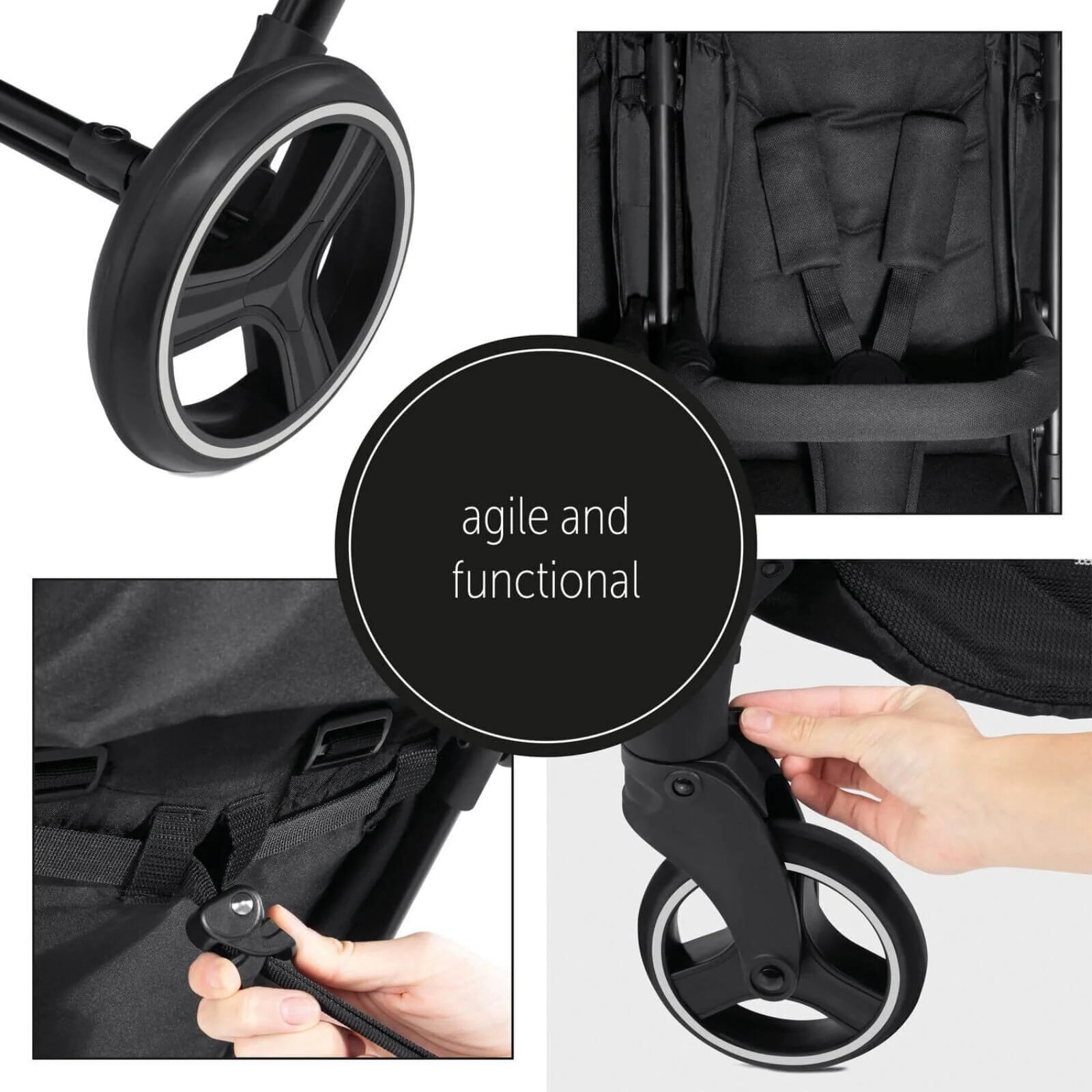 Hauck Swift X Duo Double Pushchair - Black - ebebek - Black Friday