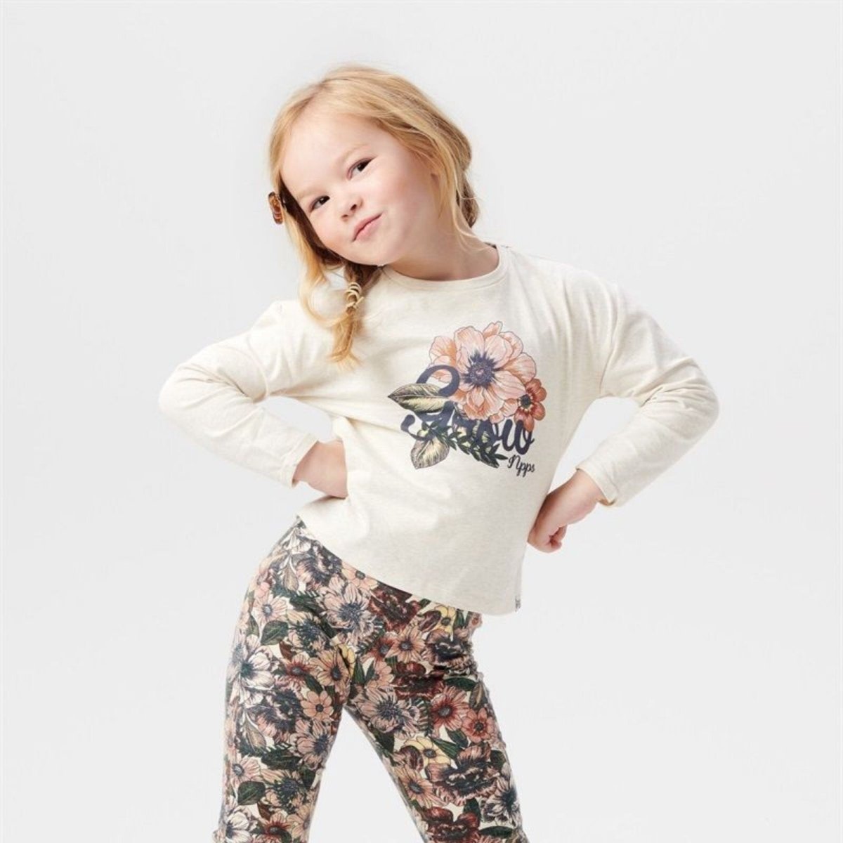 Noppies Girls T-shirt Long Sleeve Kingsville - Oatmeal - ebebek - Black Friday