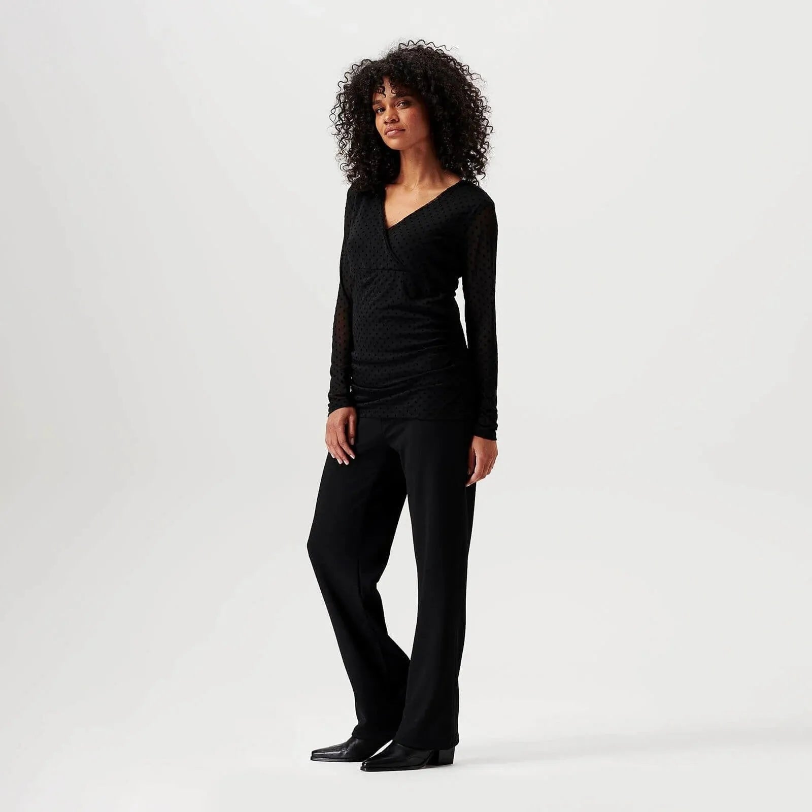 Noppies Top Olean Nursing Long Sleeve Allover Print - Black - ebebek - Black Friday