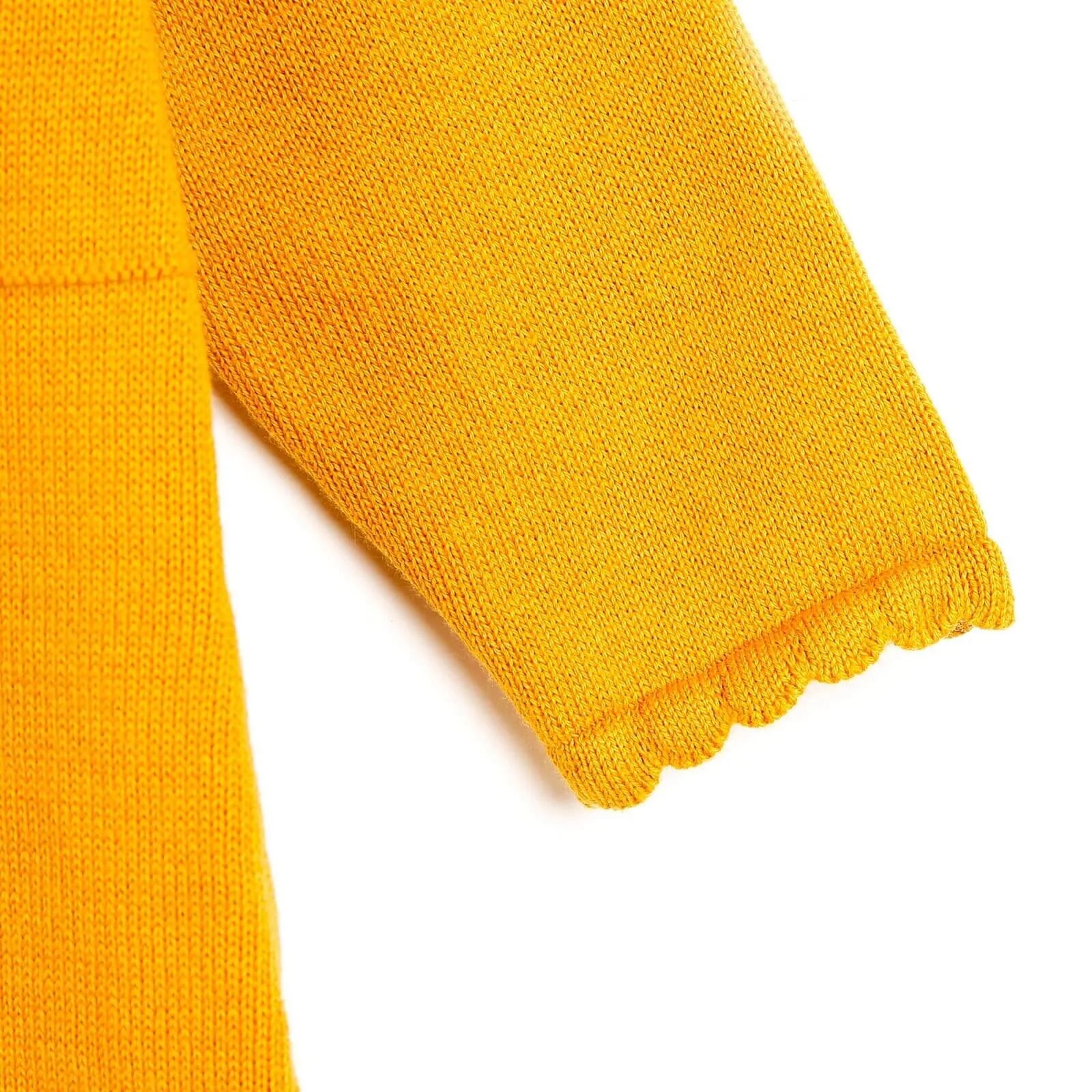 HelloBaby Newborn Knit Ruffled Jumpsuit - Mustard - ebebek - Black Friday