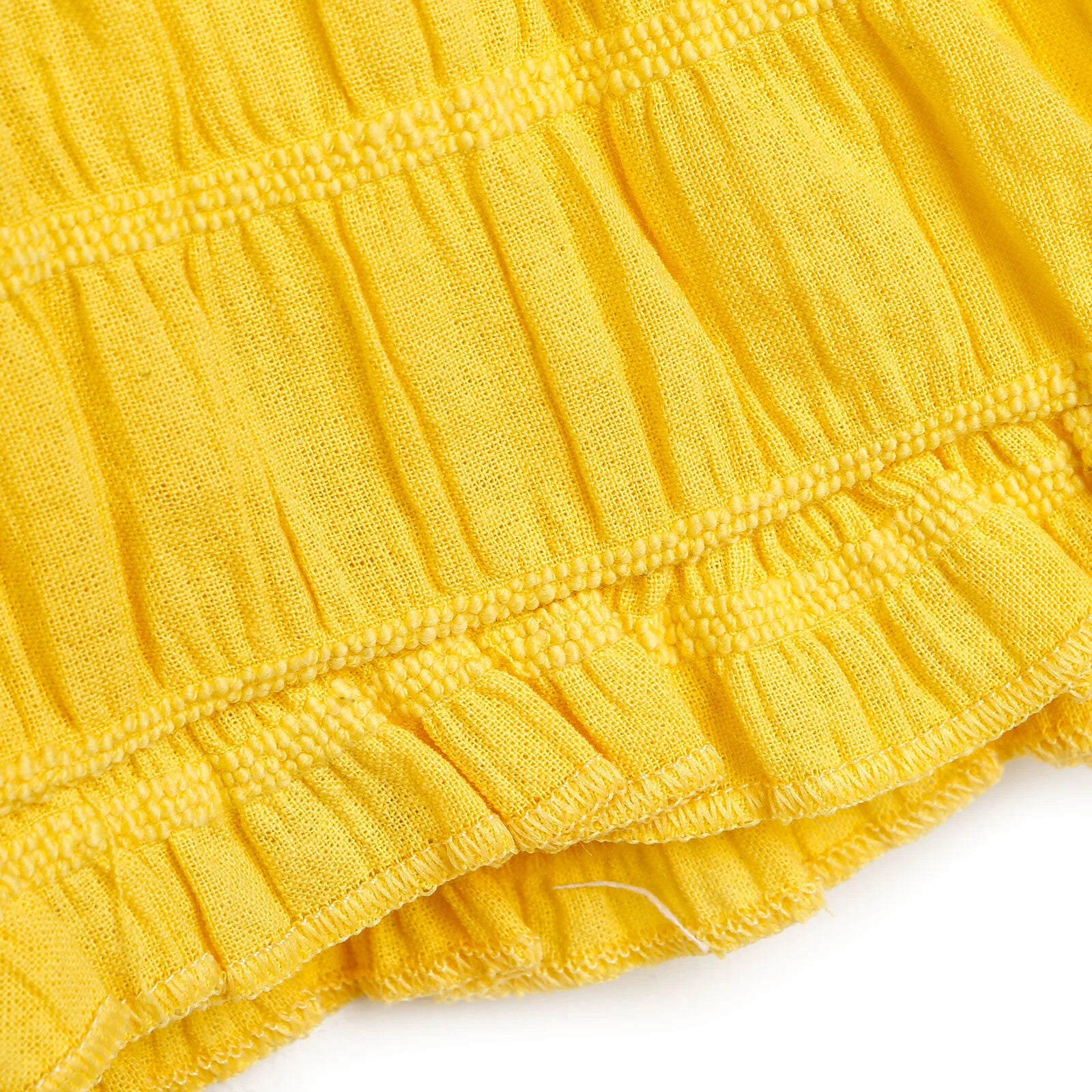 HelloBaby Basic Back Button Detail Frill - Yellow - ebebek - Black Friday