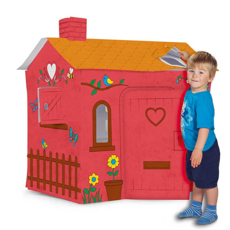 One For Fun Colour Your Own Cardboard Playhouse - ebebek - Black Friday