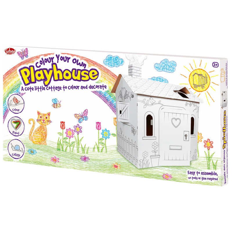 One For Fun Colour Your Own Cardboard Playhouse - ebebek - Black Friday