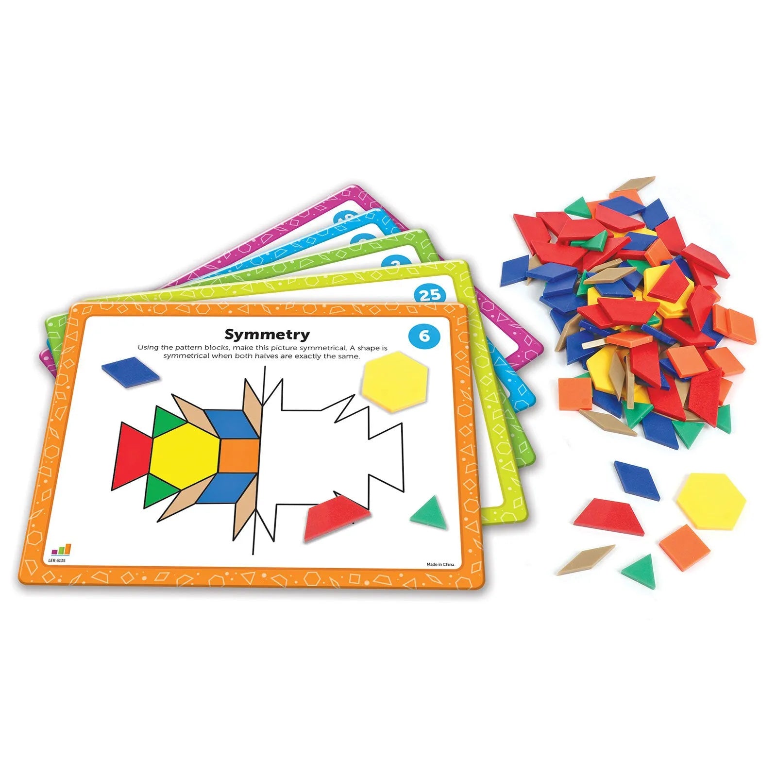 Learning Resources Pattern Block Math Activity Set - ebebek - Black Friday