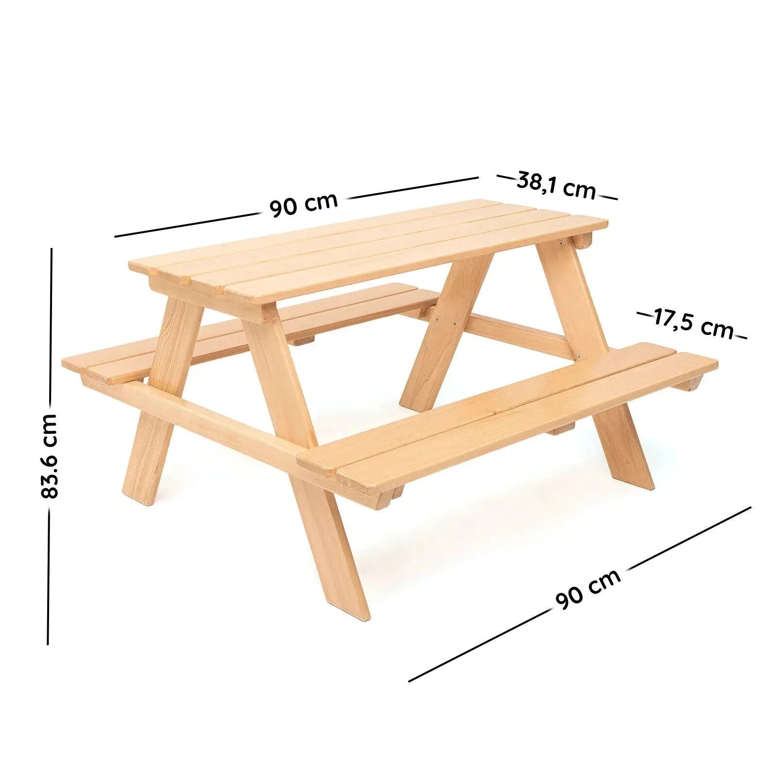 Montessori Wooden Mini Picnic Table - ebebek - Black Friday