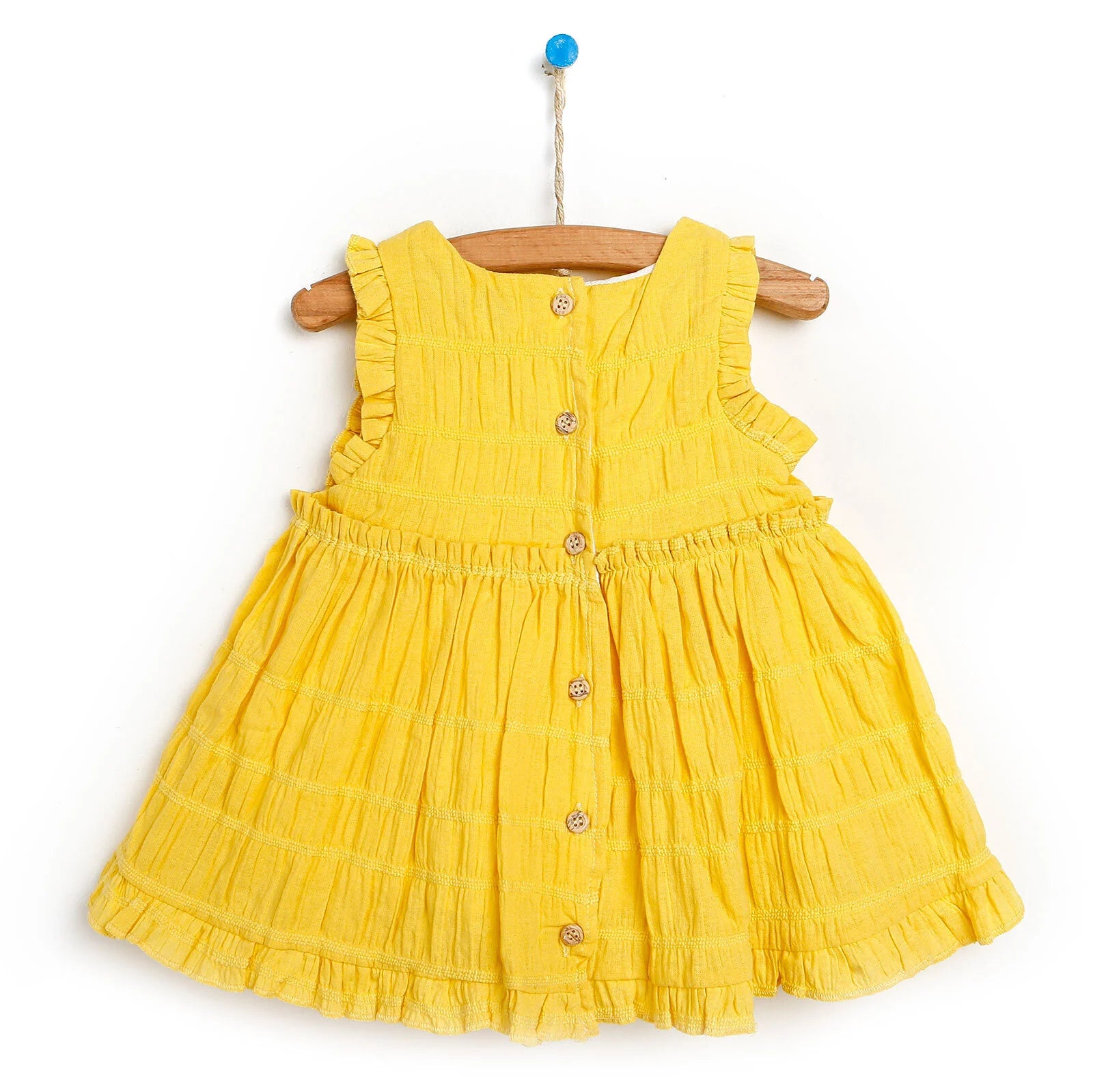 HelloBaby Basic Back Button Detail Frill - Yellow - ebebek - Black Friday