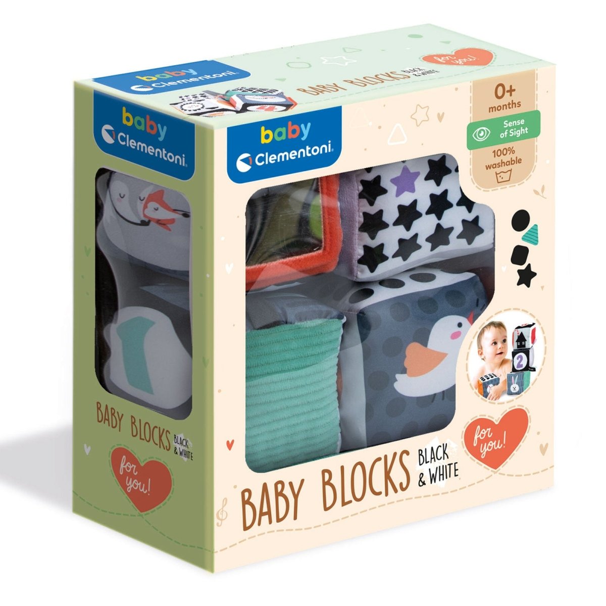 Baby Clementoni - Black & White Cubes - ebebek - Black Friday