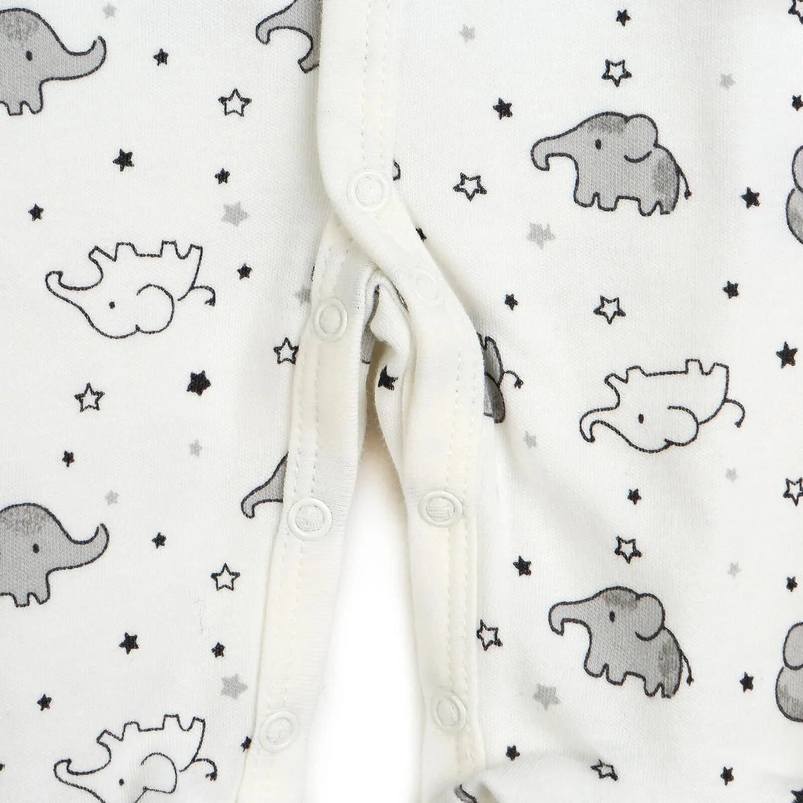 HelloBaby Newborn Baby Cute Elephant Romper Baby and Hat Set 3 pcs - Ecru - ebebek - Black Friday