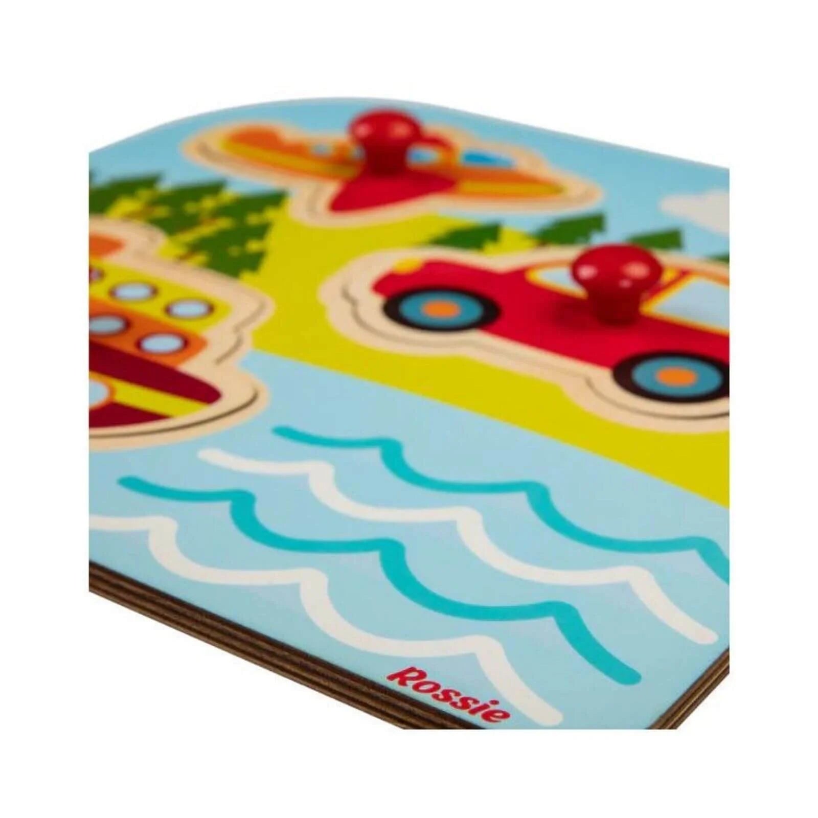 Rossie Wood First Puzzle - Vehicles - ebebek - Black Friday