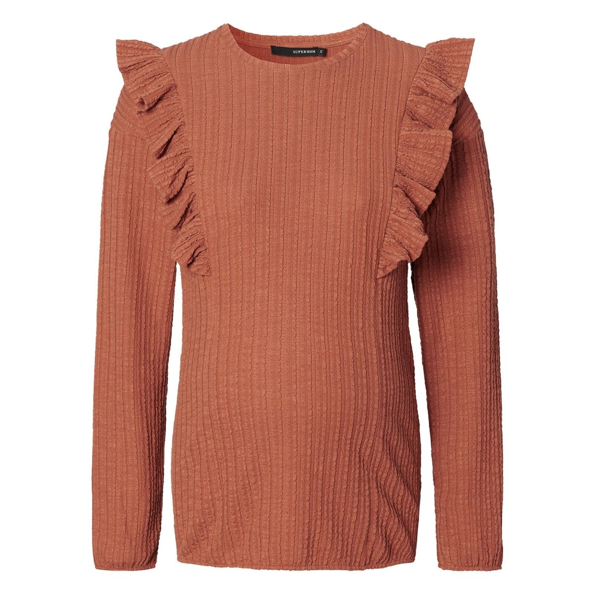 Supermom Top Abby Long Sleeve - Mocha Bisque - ebebek - Black Friday