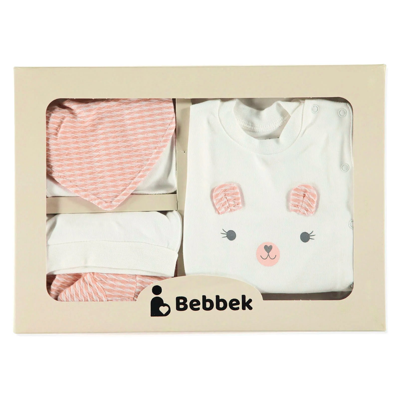 Bebbek Baby Girl 5 Pcs Newborn Gift Starter Set - Light Pink - ebebek - Black Friday