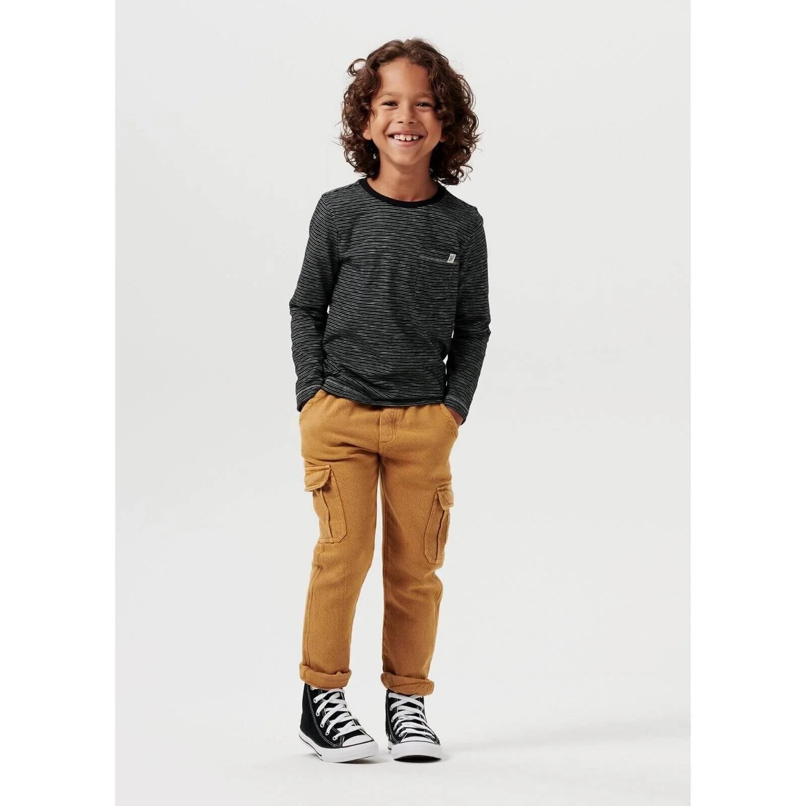 Noppies Longsleeve Ridgely - Asphalt - ebebek - Black Friday