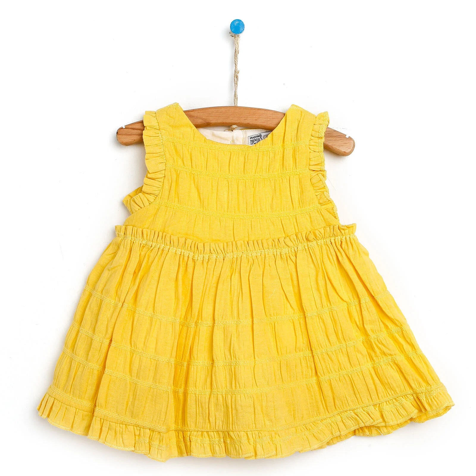 HelloBaby Basic Back Button Detail Frill - Yellow - ebebek - Black Friday