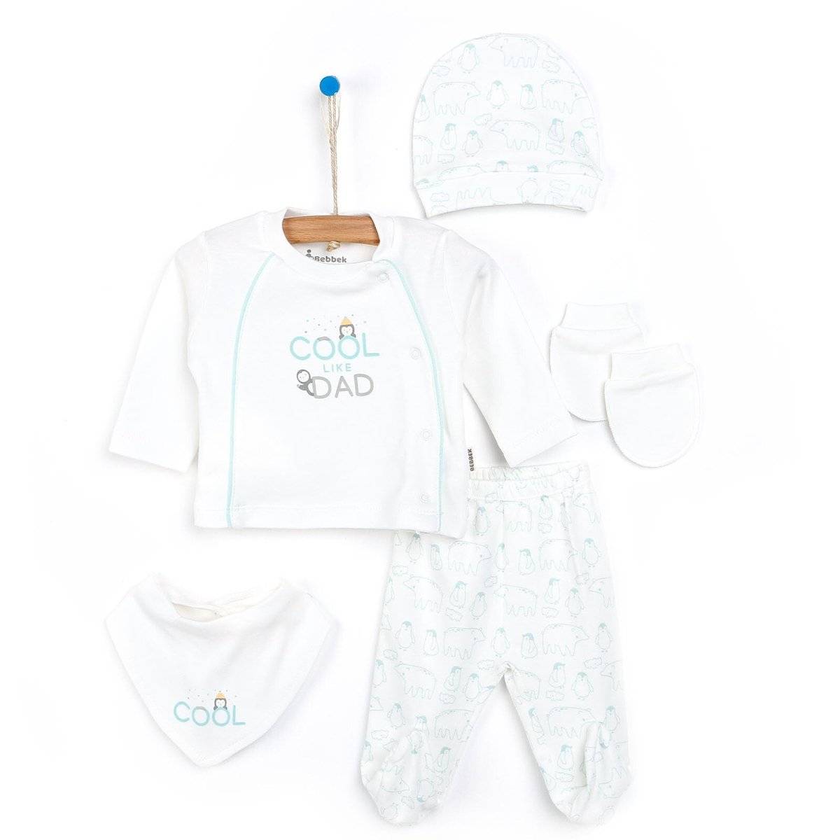 Bebbek Baby Boy 5 Pcs Newborn Gift Starter Set - Ecru - ebebek - Black Friday