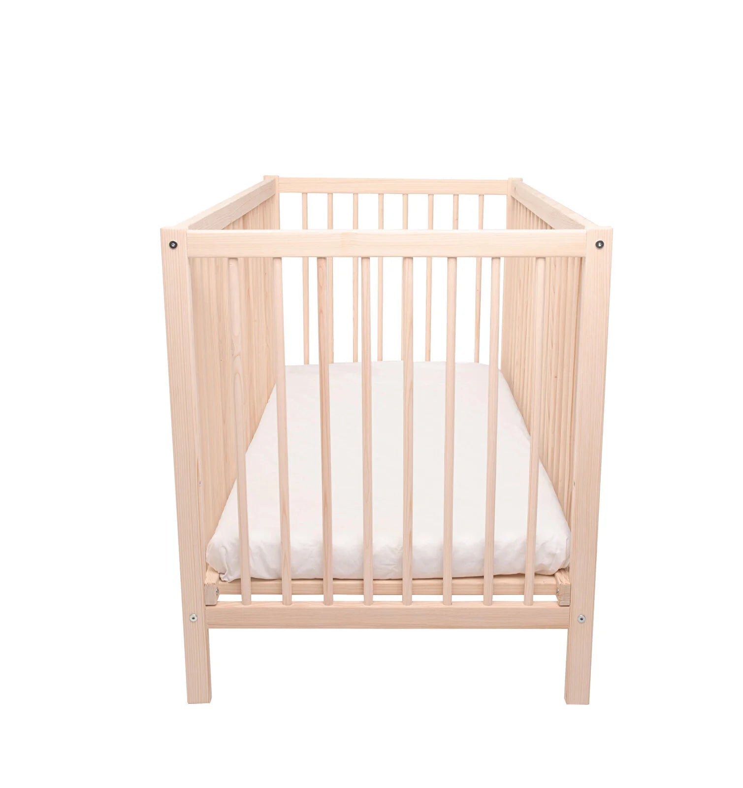 Kukka Natural Wood 2 - Level Cot 60x120 cm - Kukka - ebebek