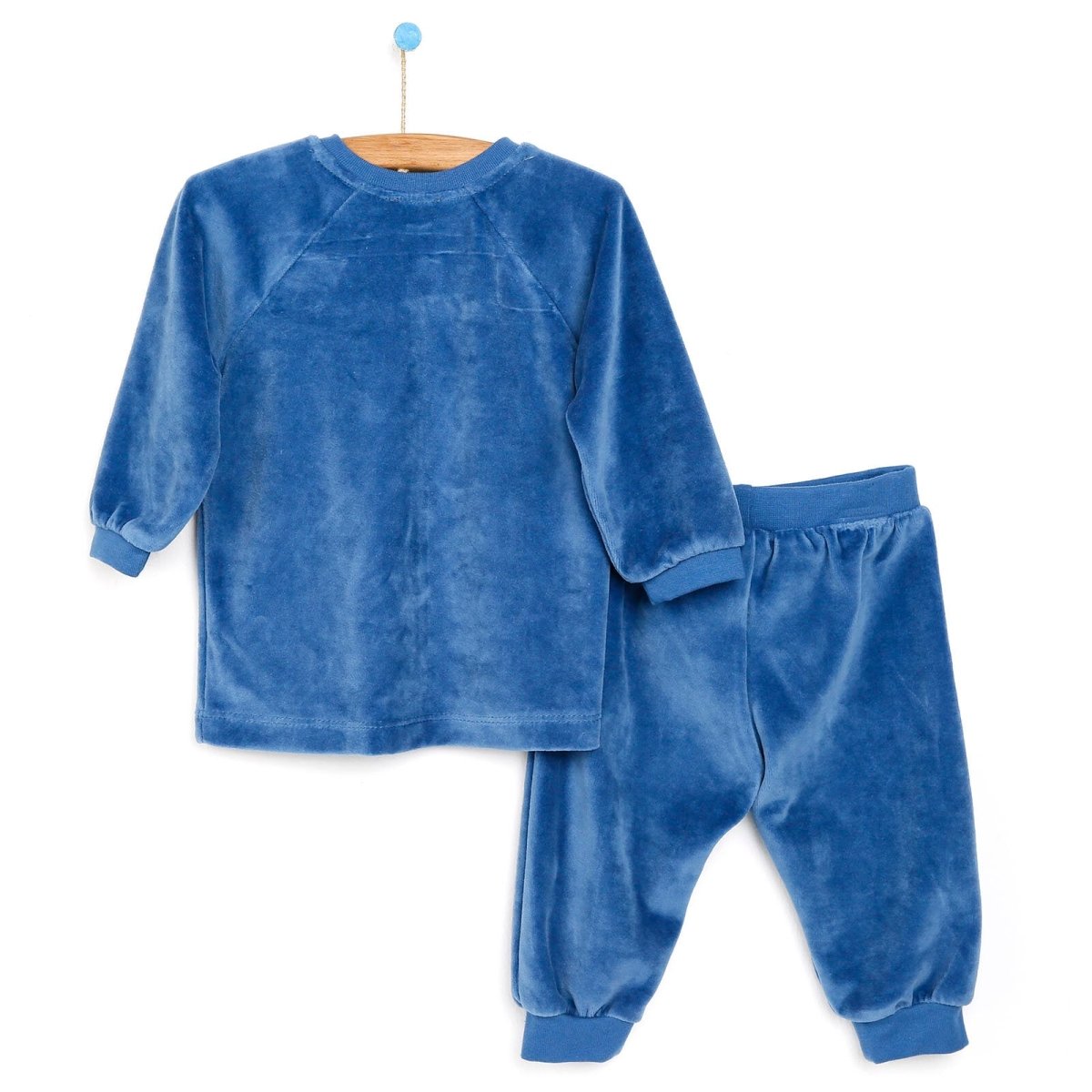HelloBaby Basic Velvet Sweatshirt - Jogger - Indigo - ebebek - Black Friday