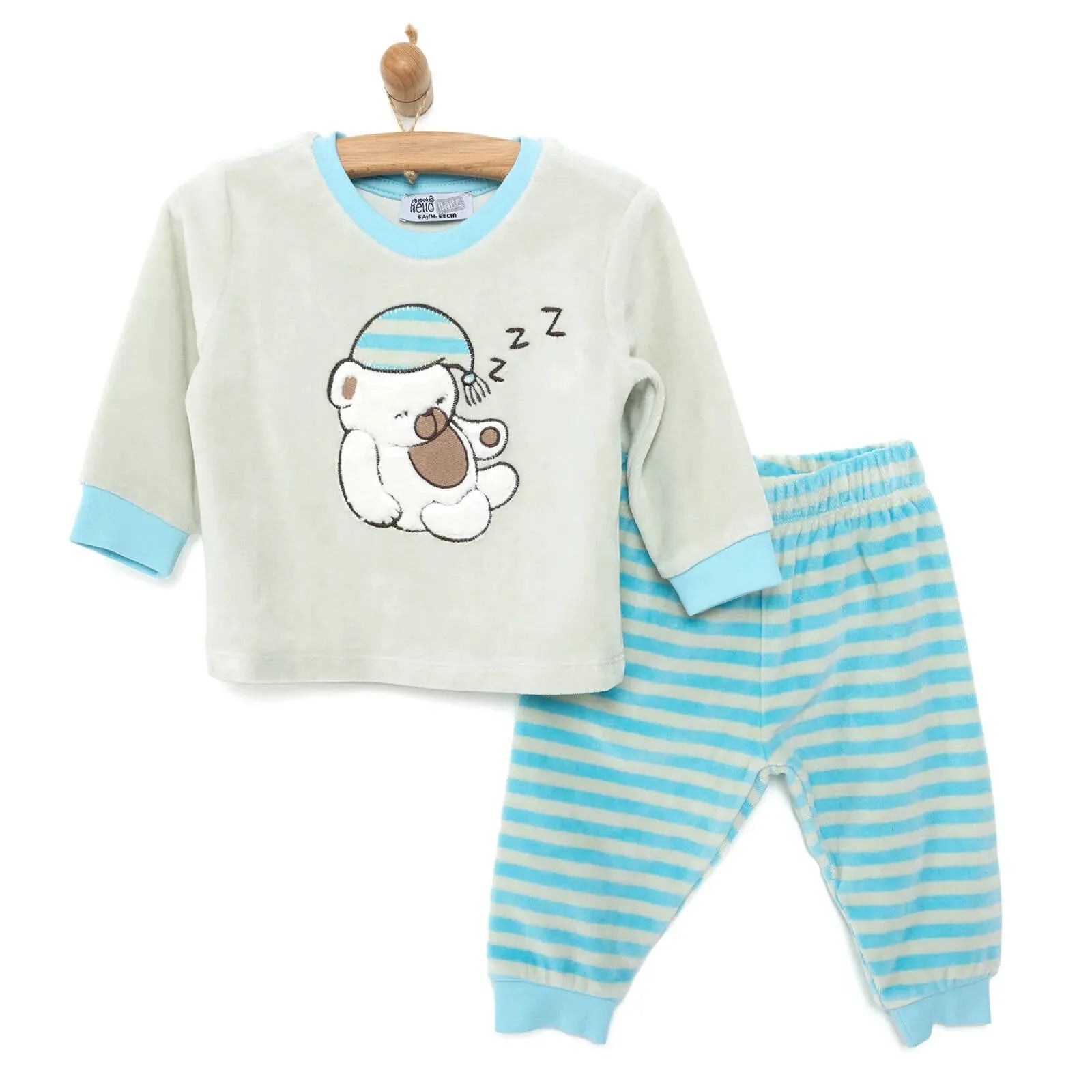 HelloBaby Velvet Pyjamas Set - ebebek - Black Friday