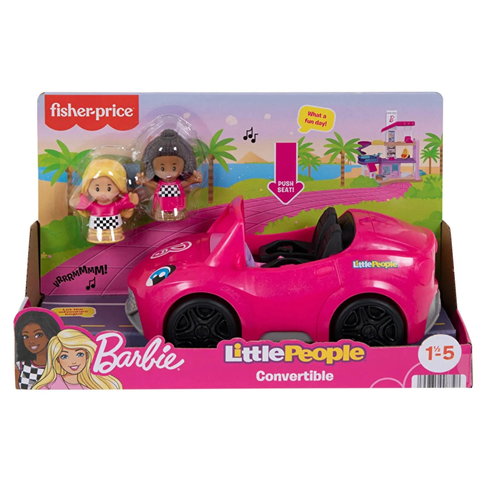 Fisher - Price Little People Barbie Convertible - ebebek - Black Friday
