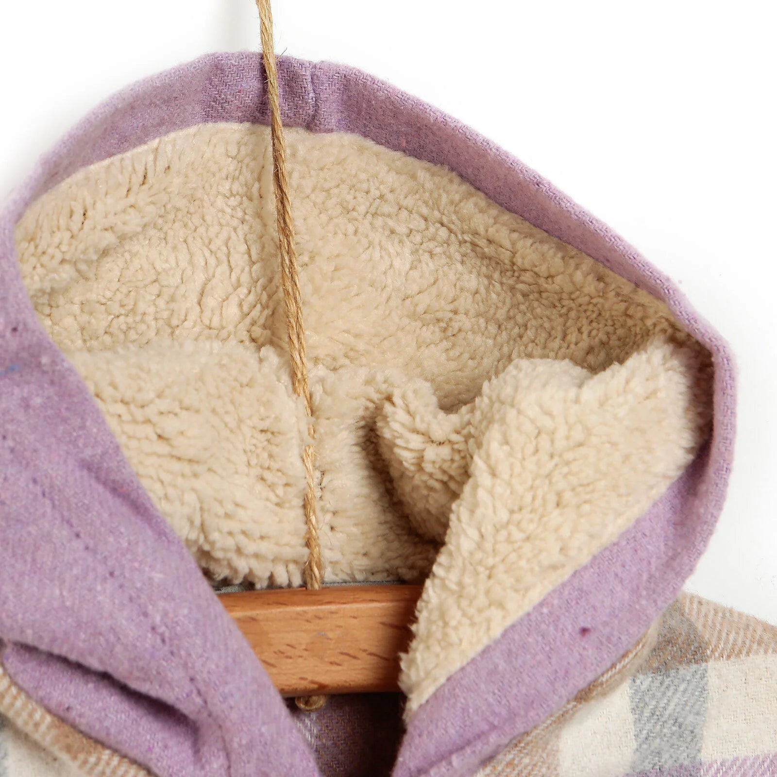 Bebbek Newborn Lumberjack Hooded Jumpsuit - Purple - ebebek - Black Friday