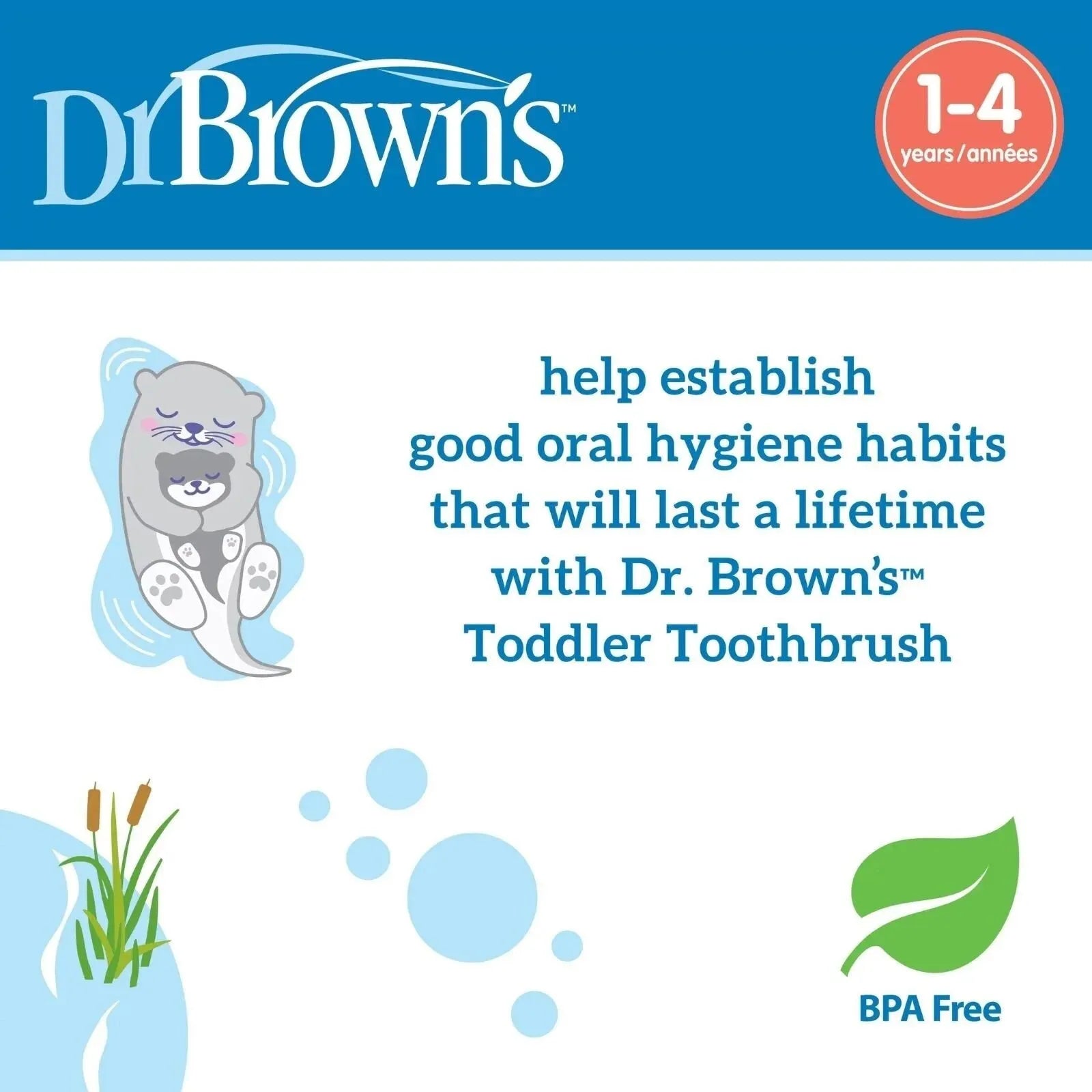 Dr. Brown's Toddler Toothbrush Otter 1 - 4 years - ebebek - Black Friday