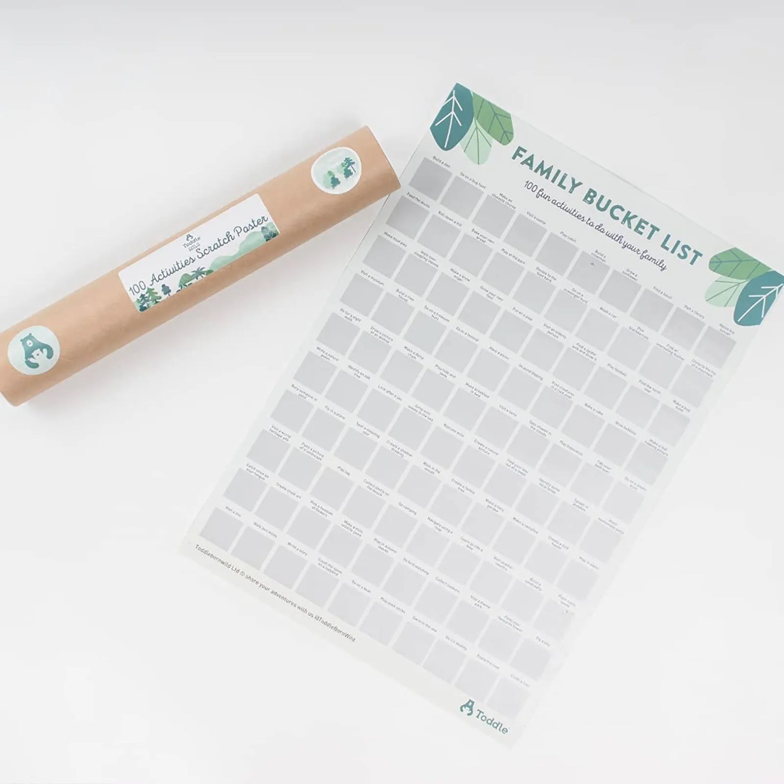 Toddle born Wild A3 100 Activity Bucket List Poster - ebebek - Black Friday