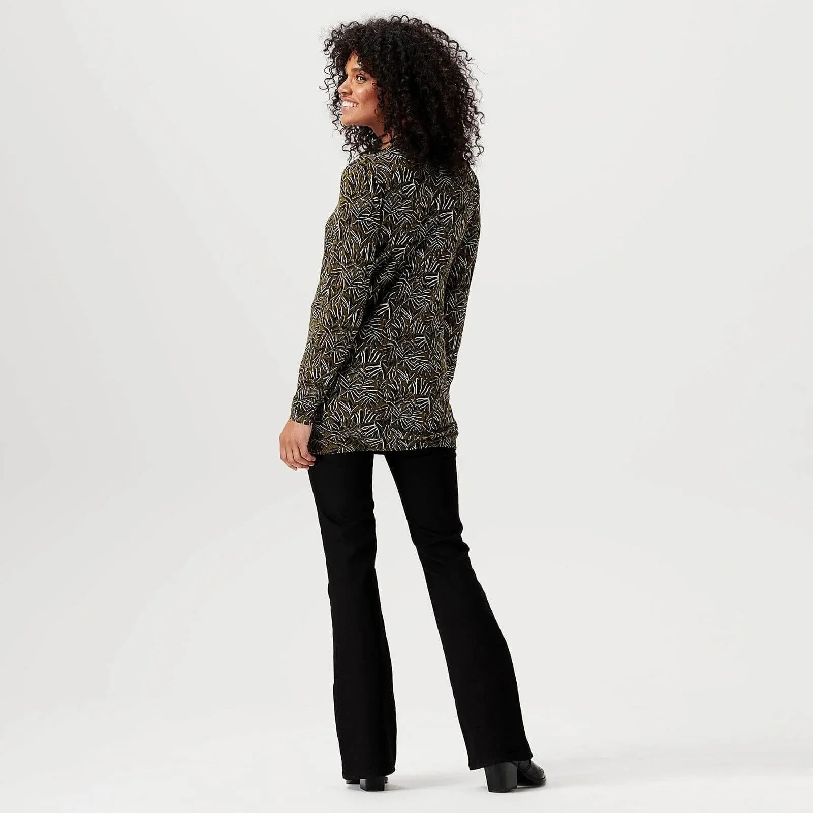 Noppies T-shirt Rayne Long Sleeve Allover Print - Dark Green - ebebek - Black Friday