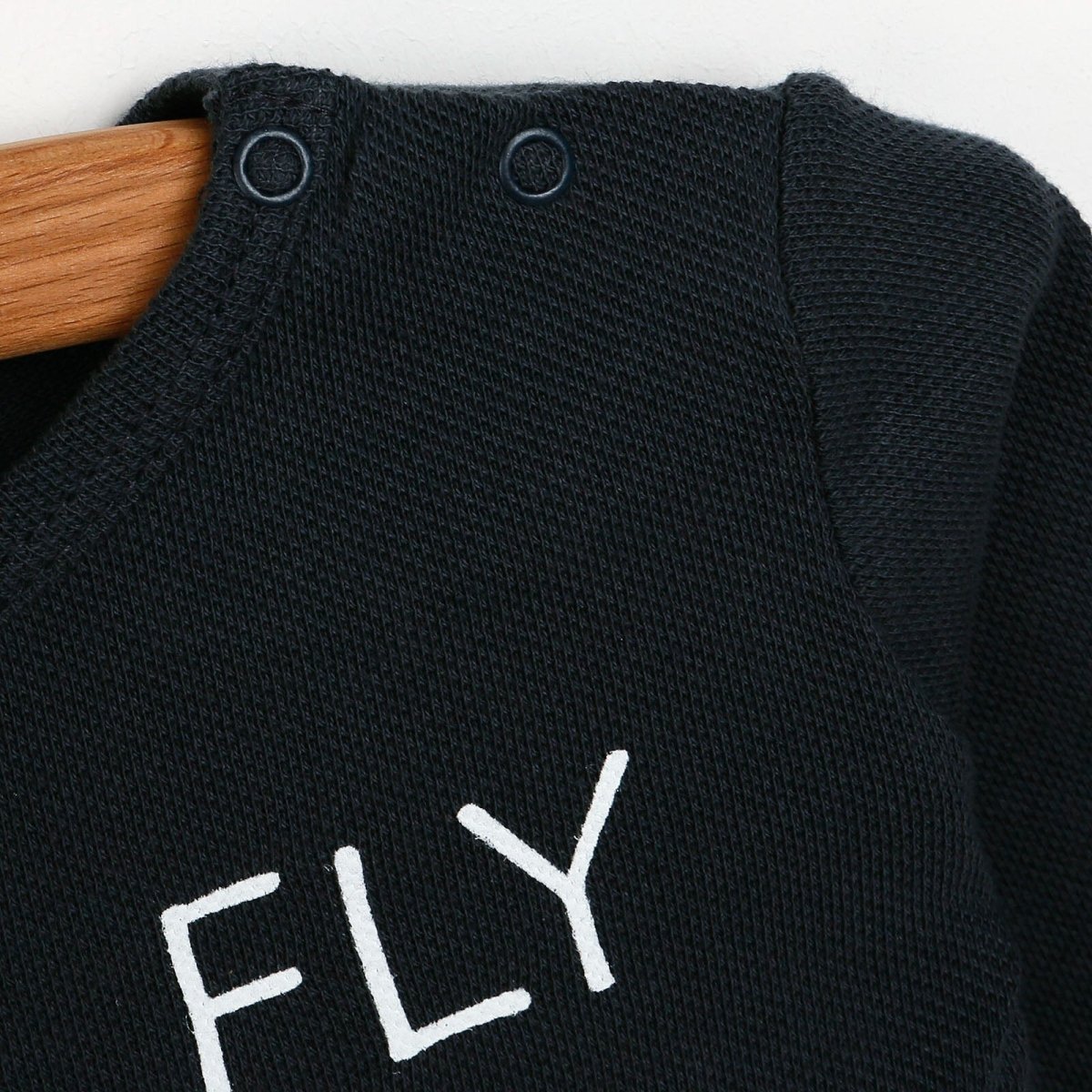 Antebies Newborn Plane Organic Sweatshirt - Dark Blue - Dark Blue - ebebek - Black Friday