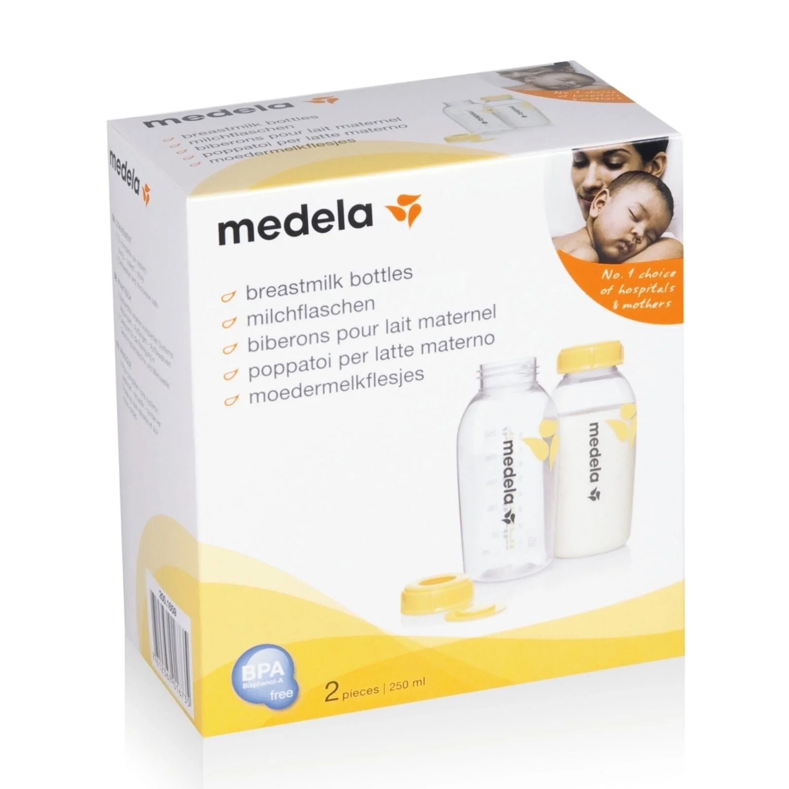 Medela Breastmilk Storage Bottles 250ml 2 pcs - ebebek - Black Friday
