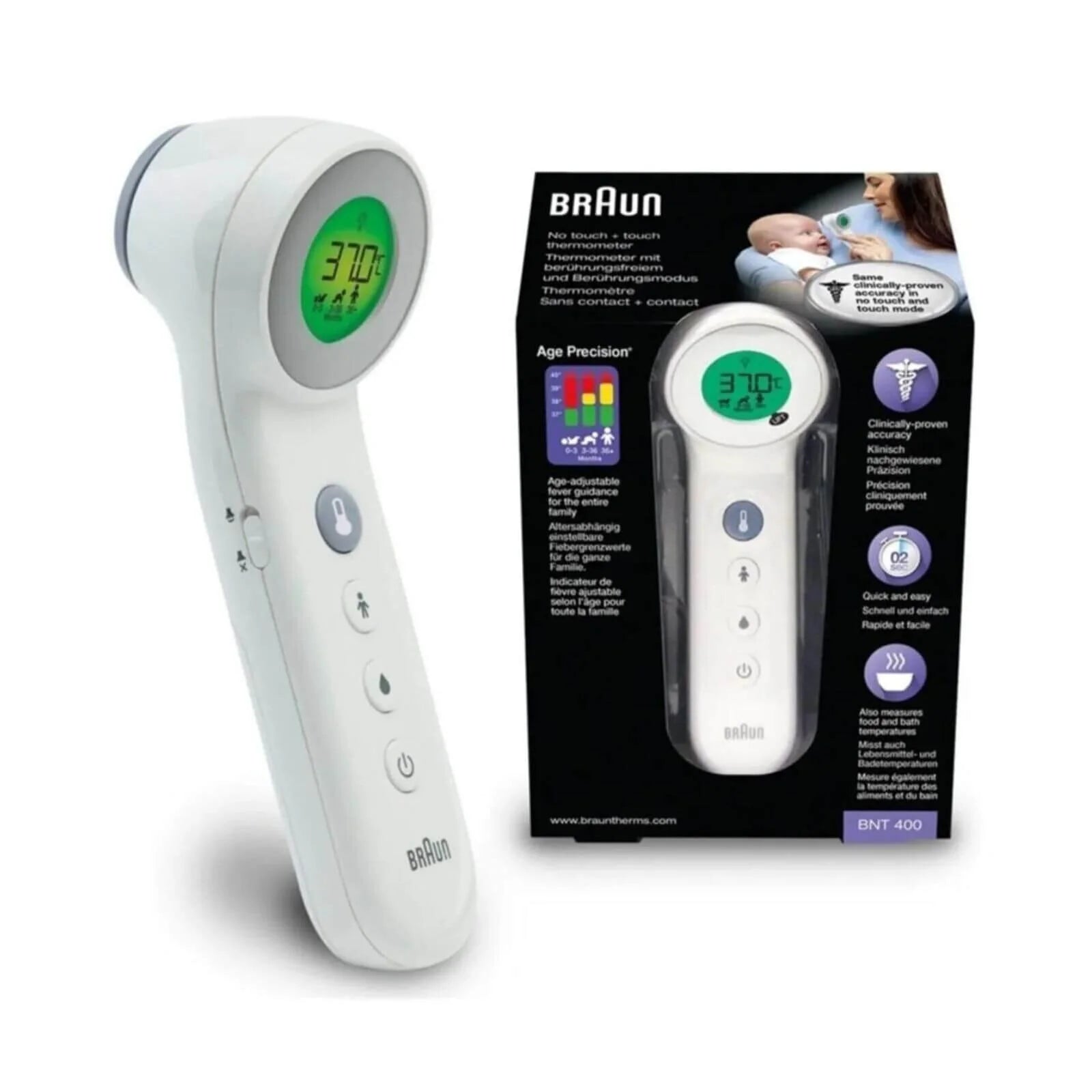 Braun BNT400 No Touch + Touch Thermometer - ebebek - Black Friday