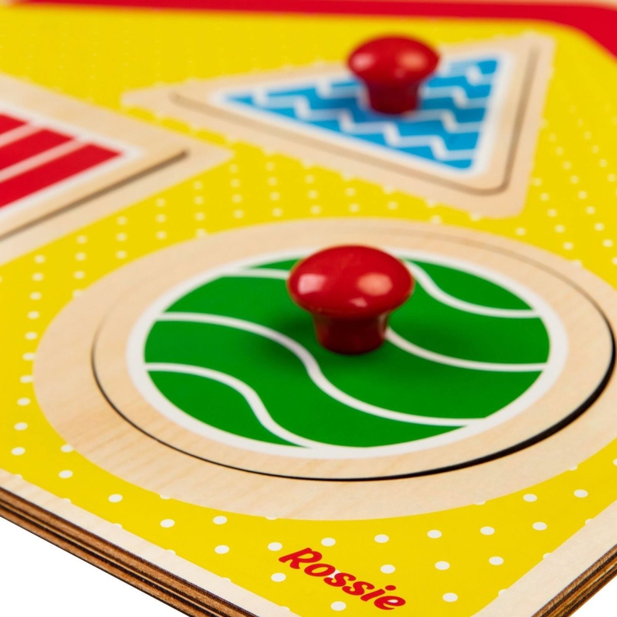 Rossie Wooden First Puzzle - Geometric House - ebebek - Black Friday