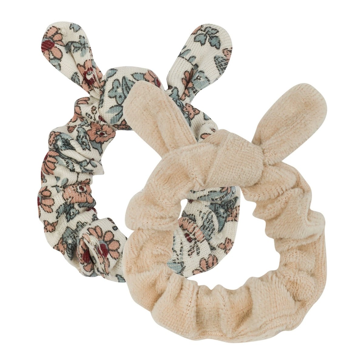 Antebies Winter Flowers Rib Beige Velvet Hair Tie - ebebek - Black Friday