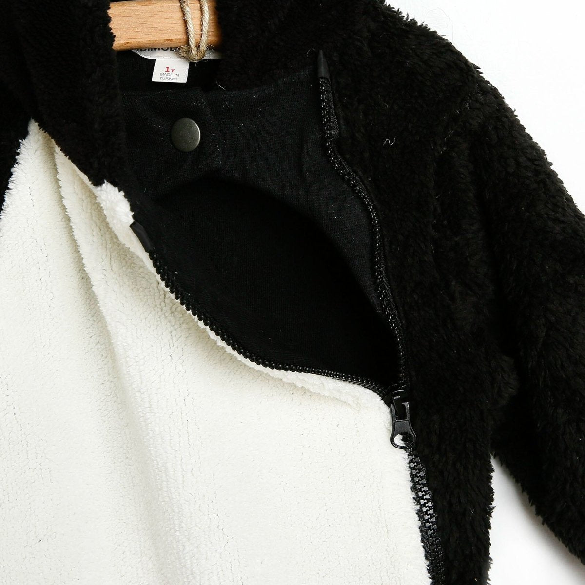 Midimod Newborn Welsoft Penguin Footed Jumpsuit - Black - ebebek - Black Friday