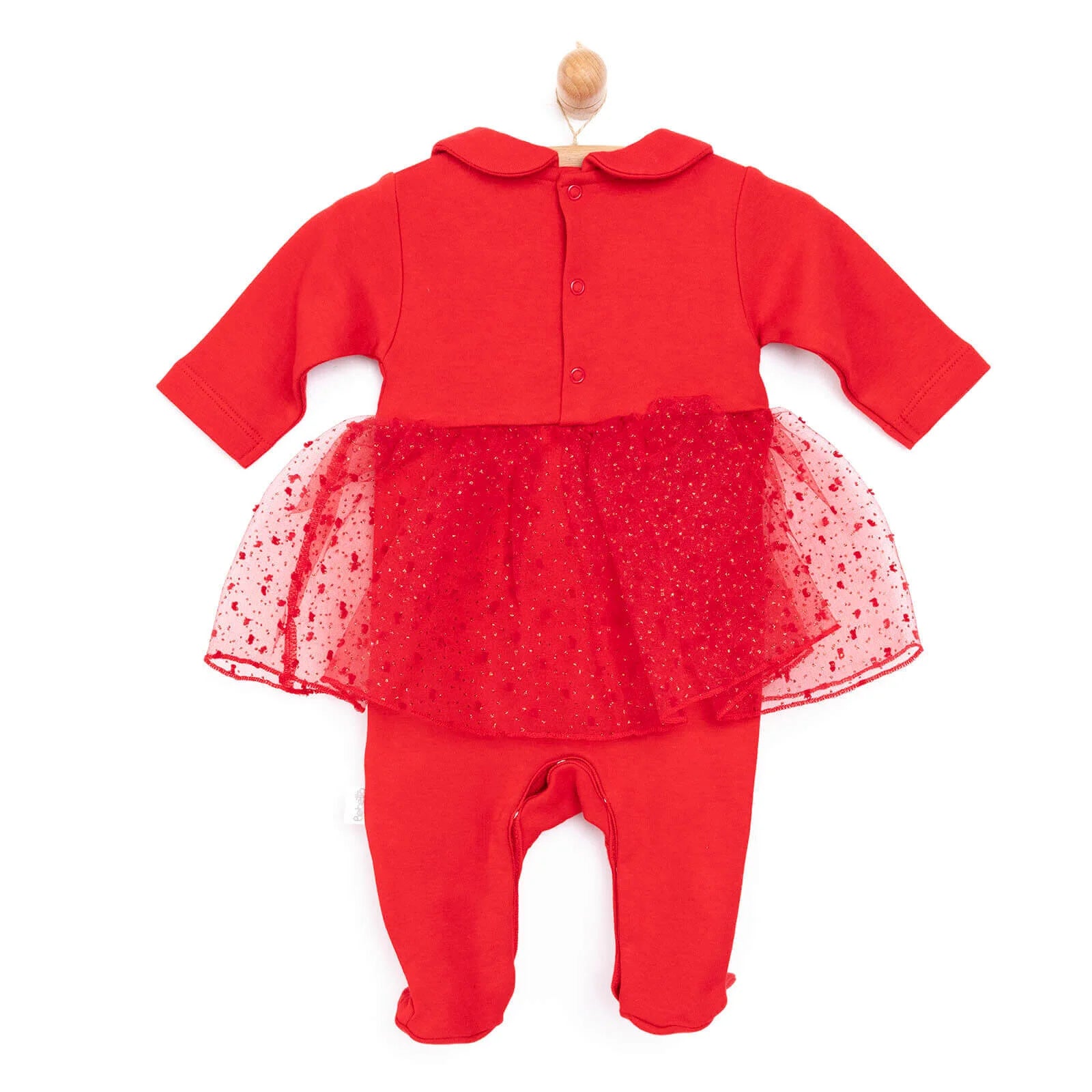 Bebetto Newborn Christmas Holiday Footed - Red - ebebek - Black Friday