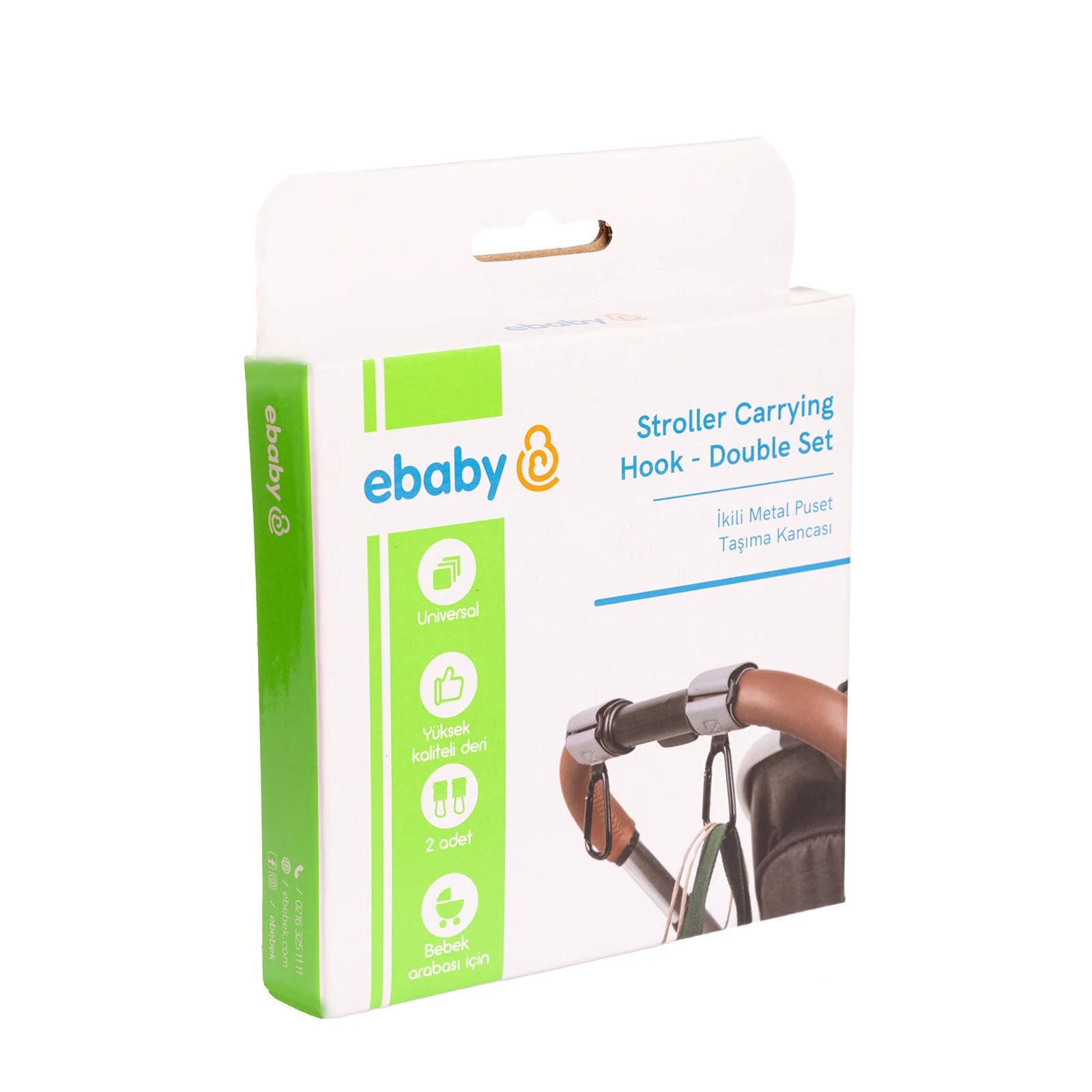 ebaby Universal Stroller Carrying Hook - Double Set - ebebek - Black Friday