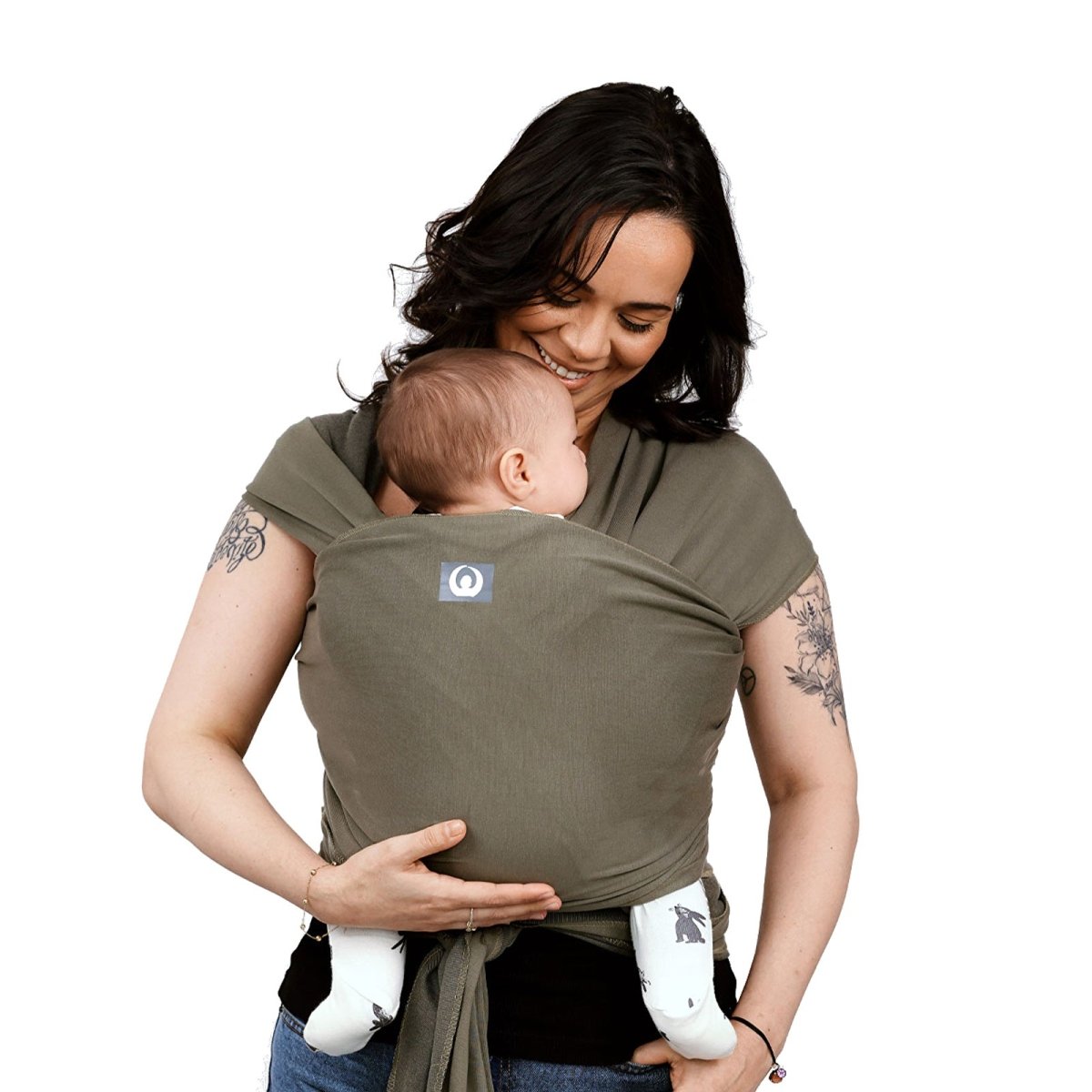 Gaia Carry Stretchy Baby Wrap Pure Tencel - Forest Green - ebebek - Black Friday