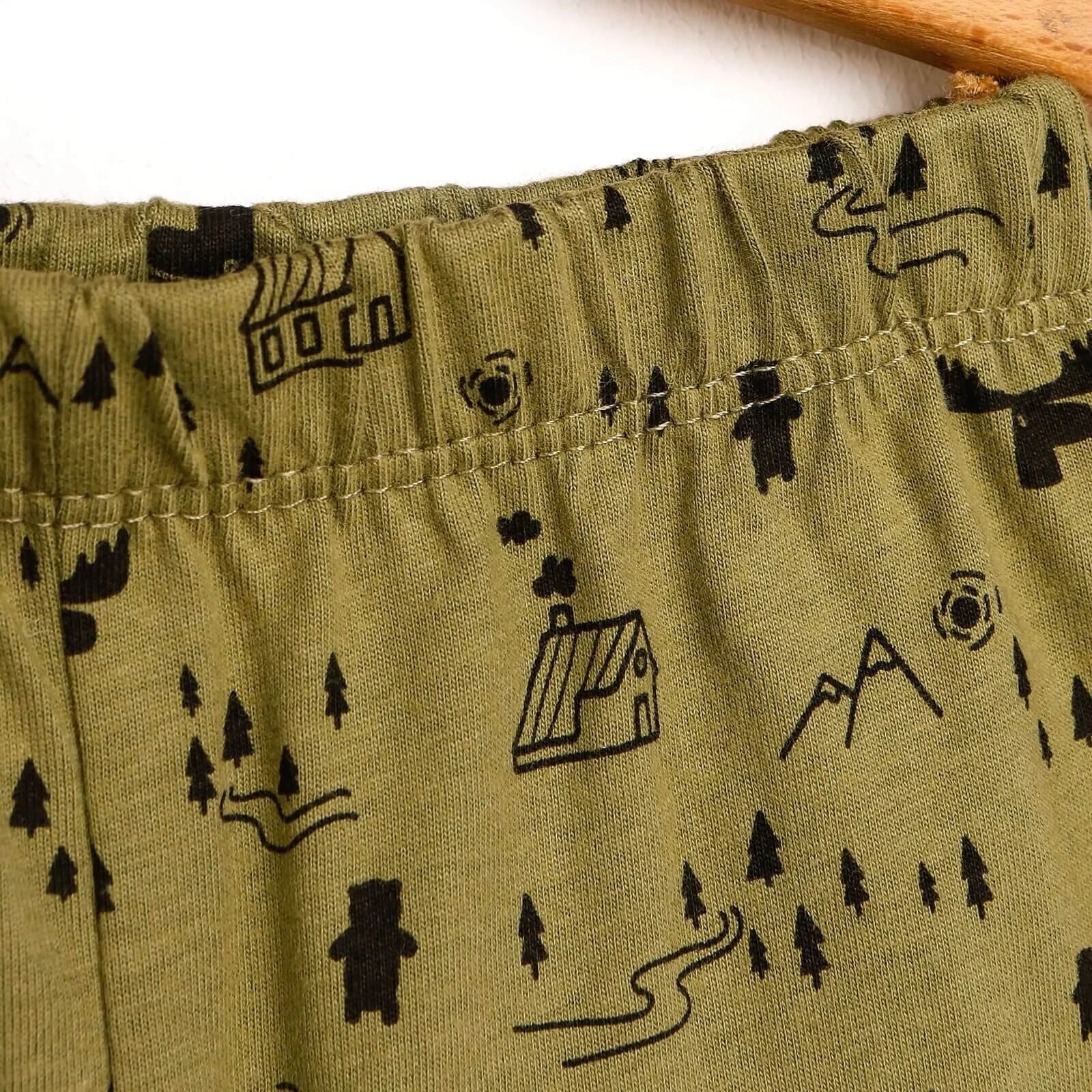 HelloBaby Basic Baby Boy Pyjamas Set - Khaki - ebebek - Black Friday