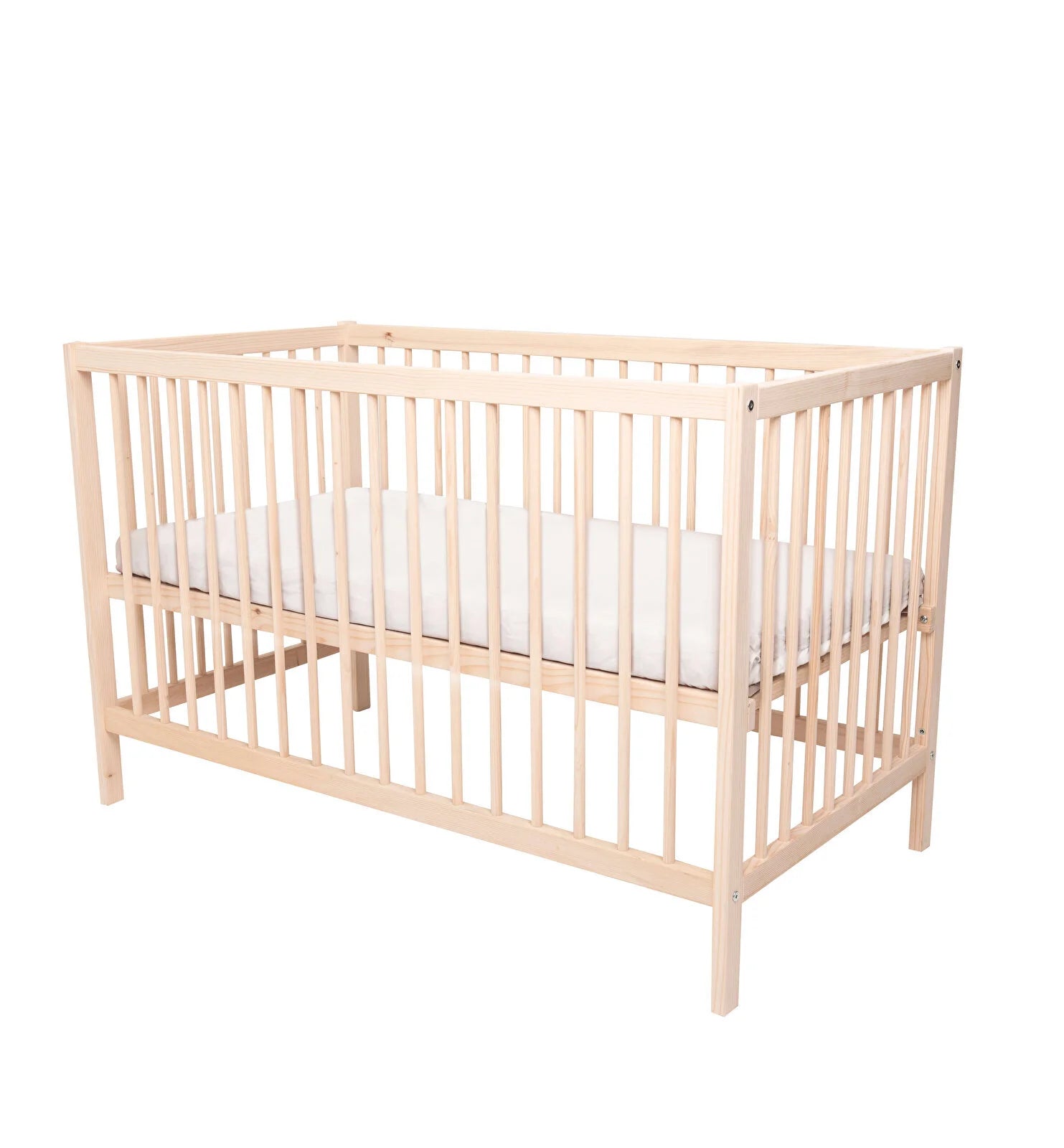 Kukka Natural Wood 2 - Level Cot 60x120 cm - ebebek - Black Friday