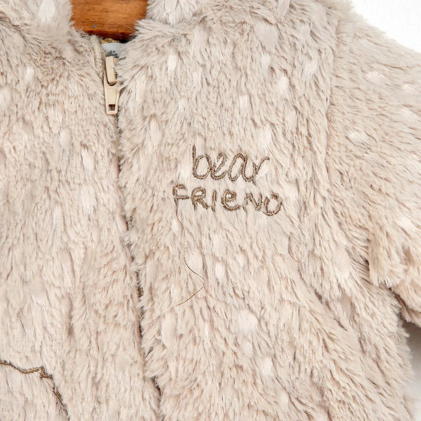 Bebetto Welsoft Footed Jumpsuit - Beige - ebebek - Black Friday