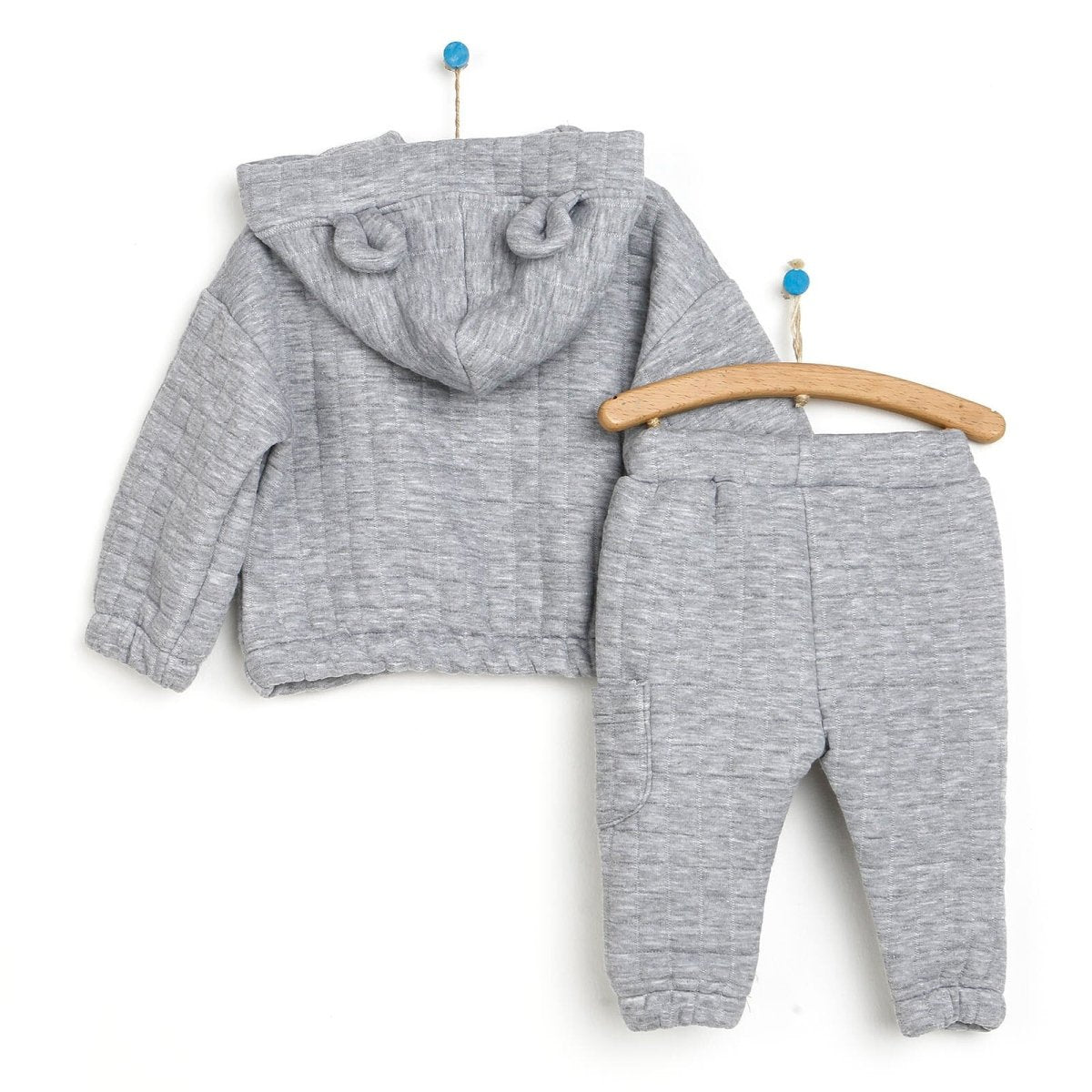 Tuffy Sweatshirt - Footless Bottom - Grey Melange - ebebek - Black Friday