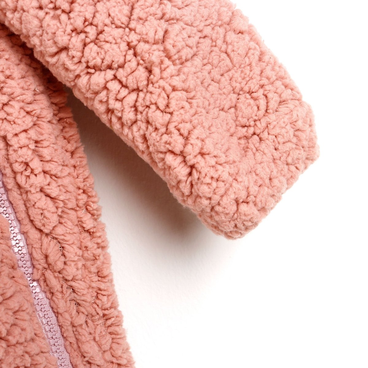 Midimod Newborn Rabbit Ear Welsoft Footed Jumpsuit - Light Rose - ebebek - Black Friday