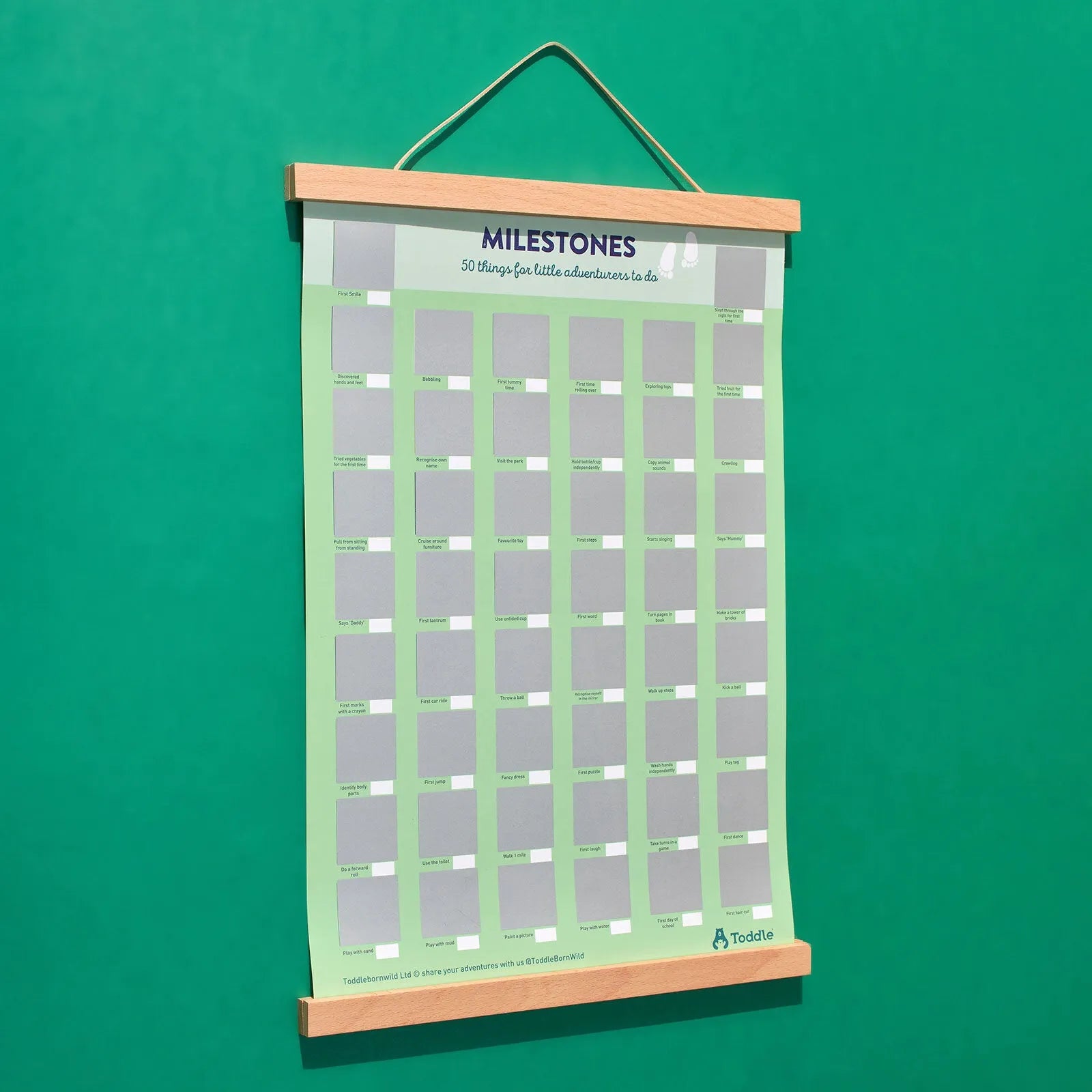 Toddle born Wild A3 Milestones Poster - ebebek - Black Friday