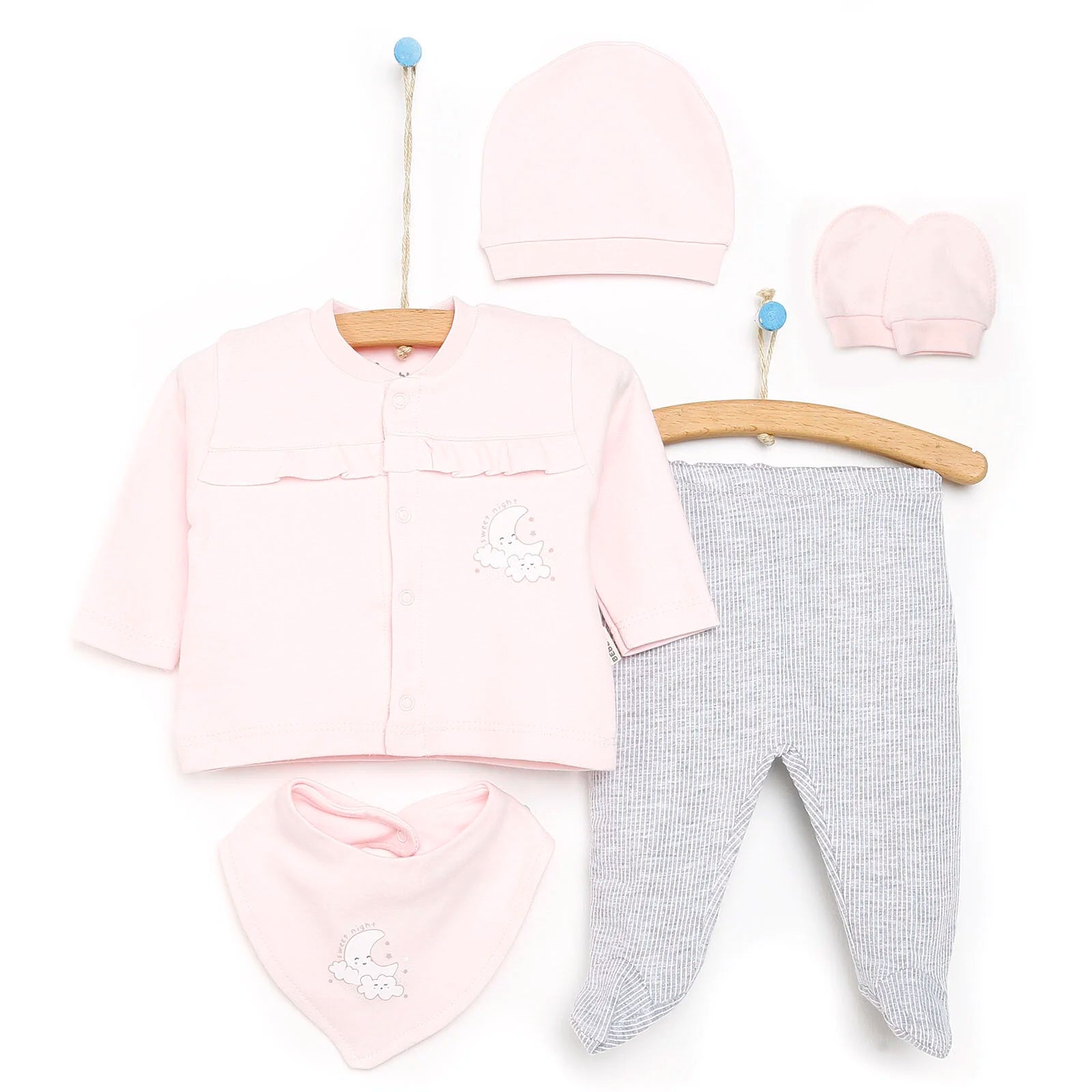 Bebbek Baby Girl 5 Pcs Newborn Gift Starter Set - Pink - ebebek - Black Friday