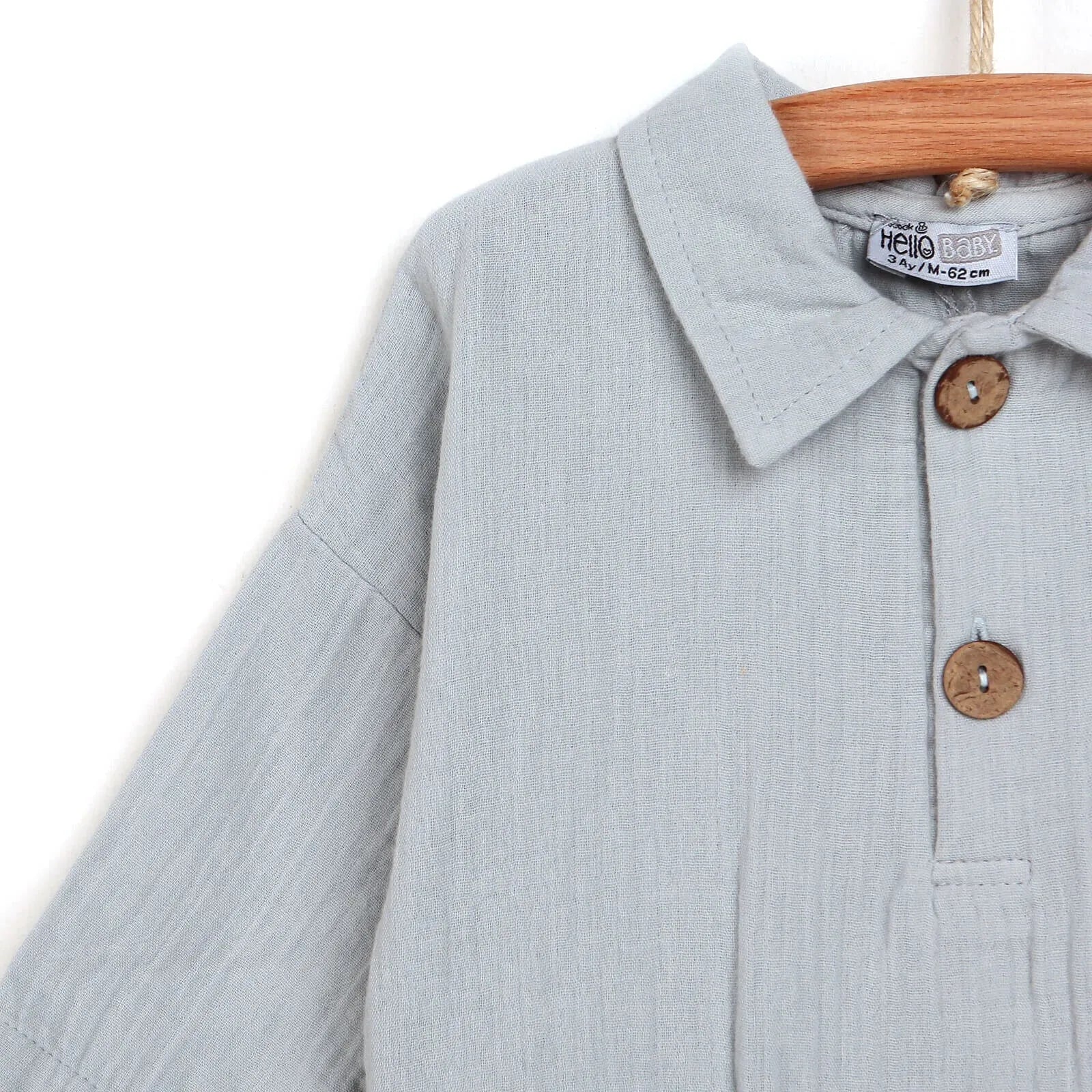 HelloBaby Newborn Jumpsuit - Grey - ebebek - Black Friday