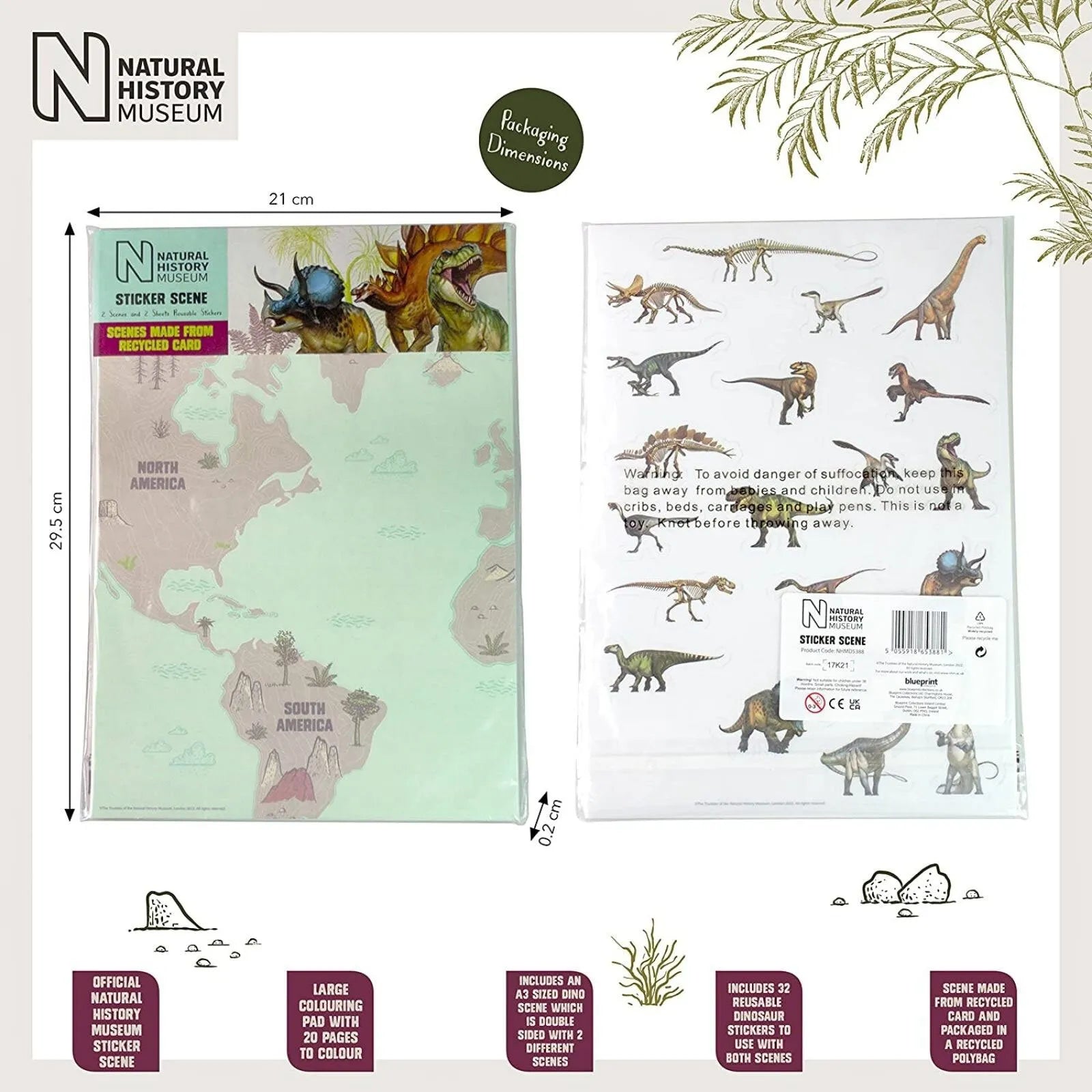 National History Museum Sticker Scene - ebebek - Black Friday