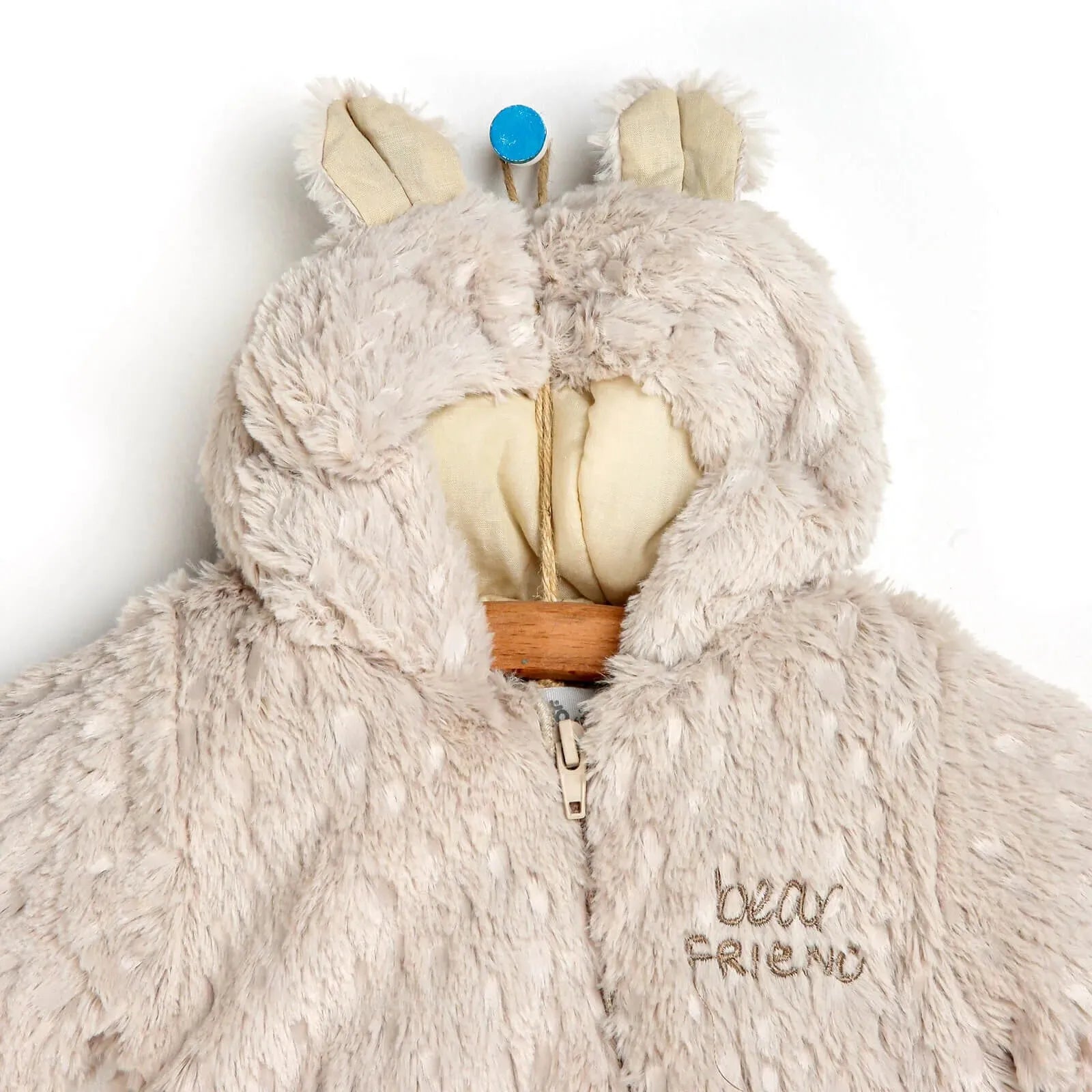 Bebetto Welsoft Footed Jumpsuit - Beige - ebebek - Black Friday