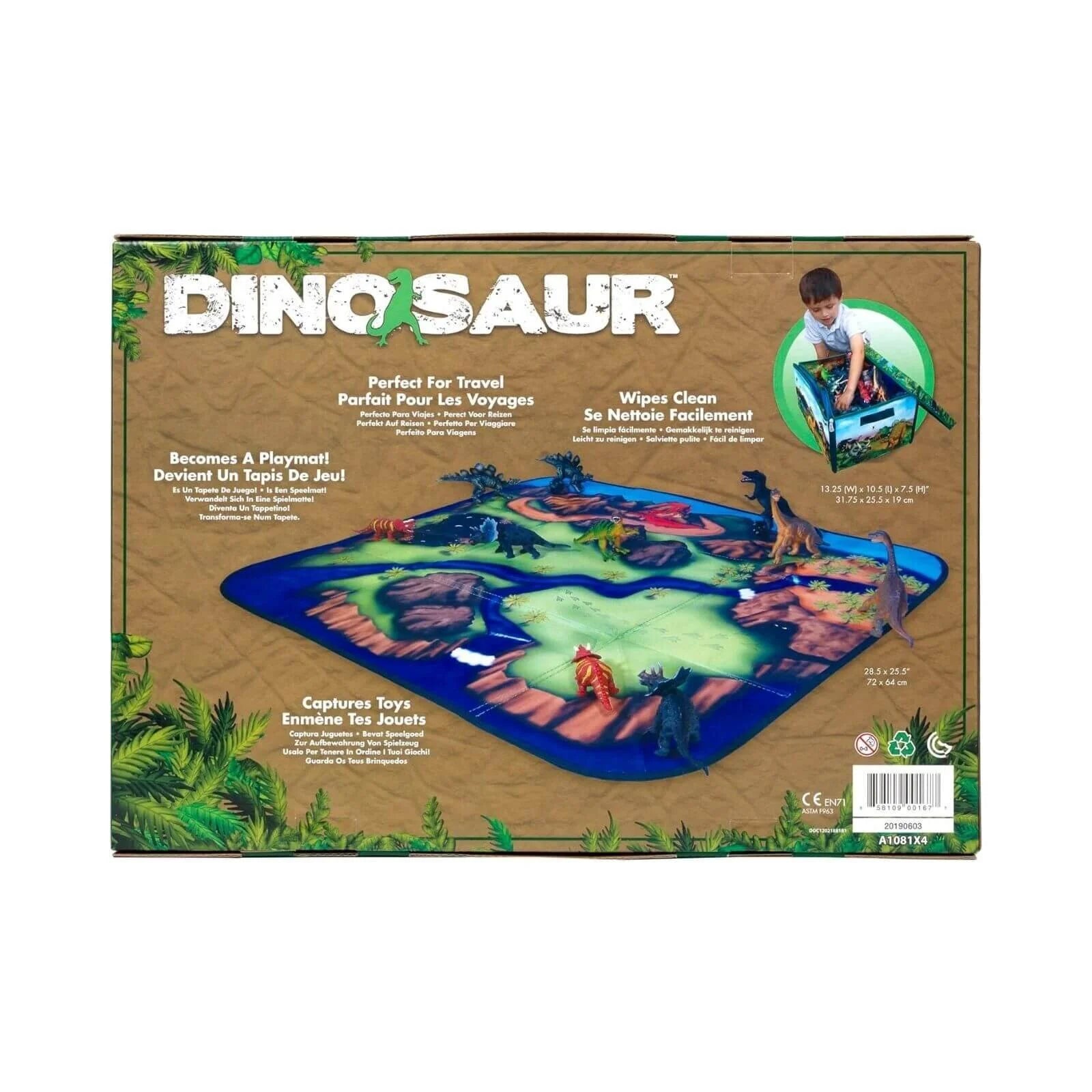 Peterkin Dinosaur ZipBin & Playmat Plus 2 pcs - ebebek - Black Friday